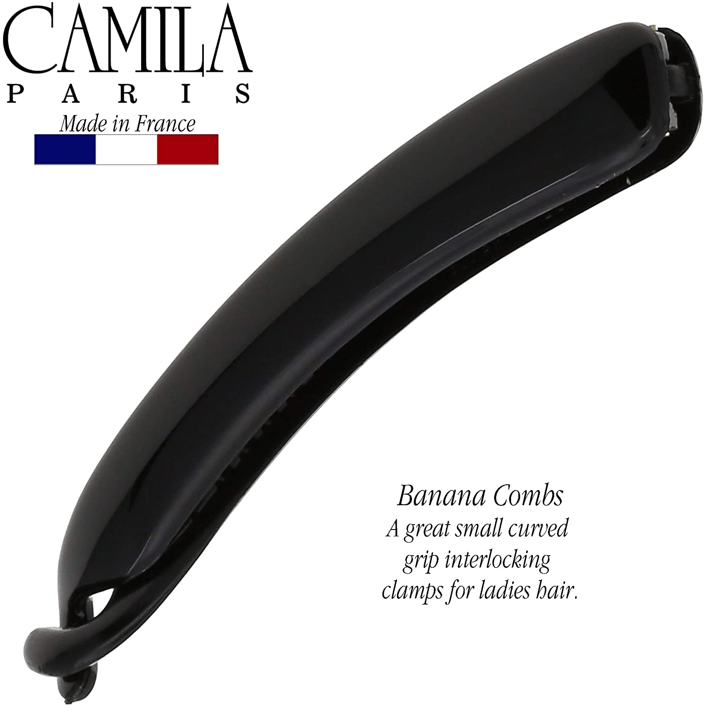 Camila Paris Handmade Red French banana clip cellulose acetate