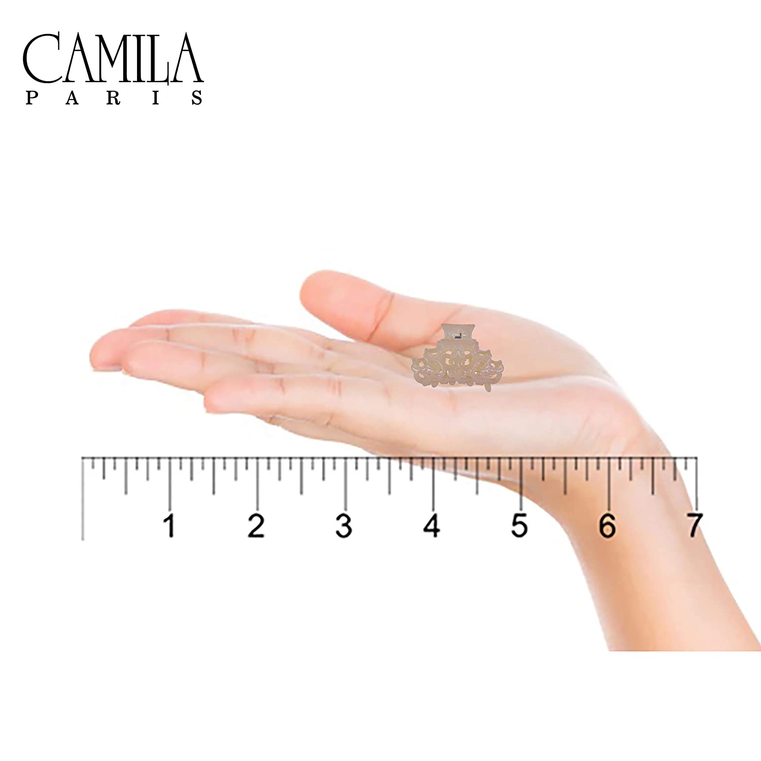 Camila Paris 3.5 Inch Baroque French hair clip cellulose acetate