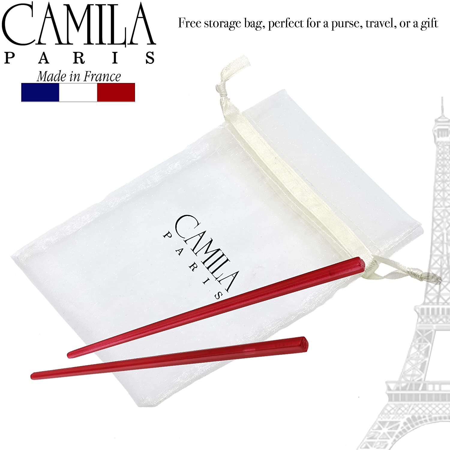 Camila Paris French hair stick cellulose acetate