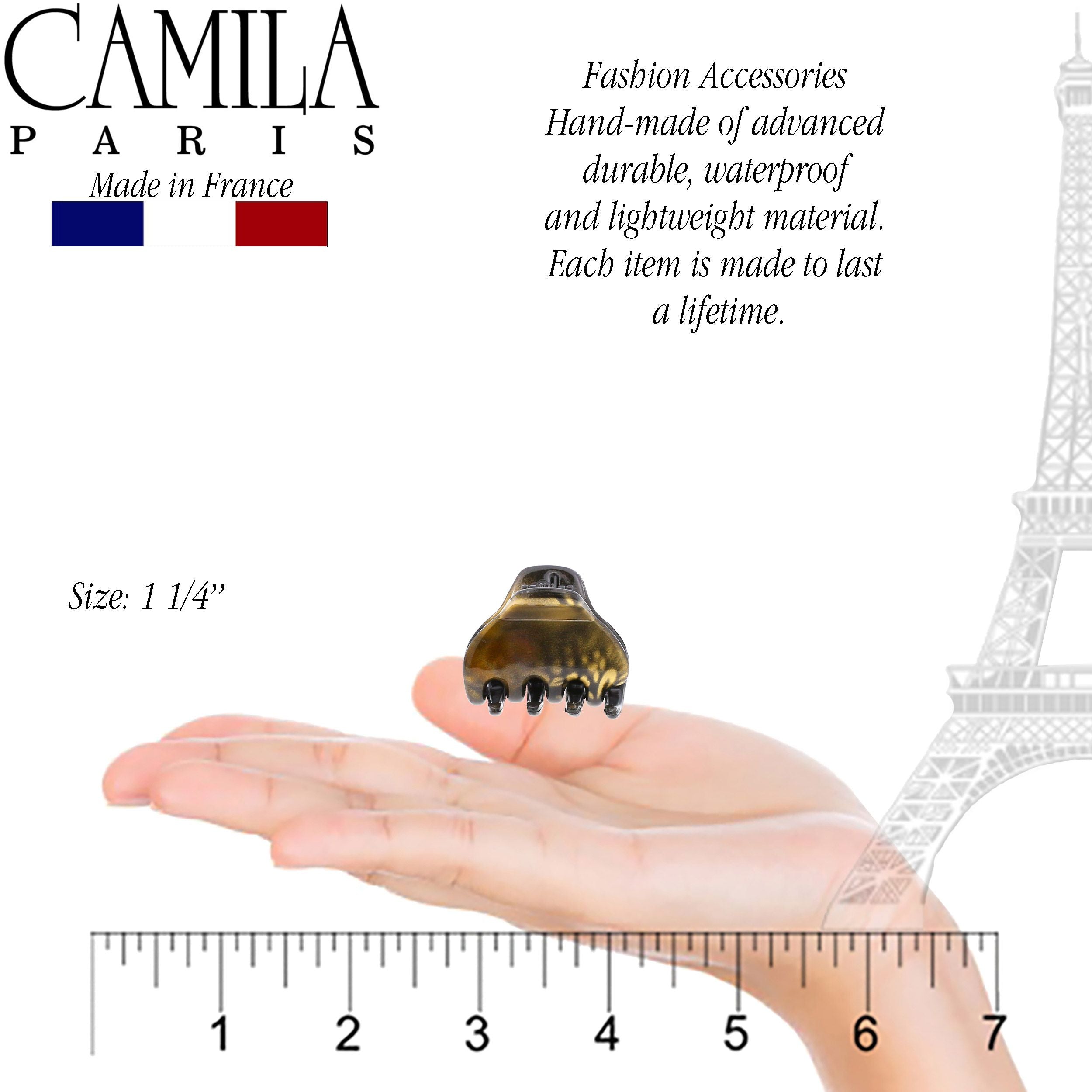 Camila Paris Grace French hair clip cellulose acetate