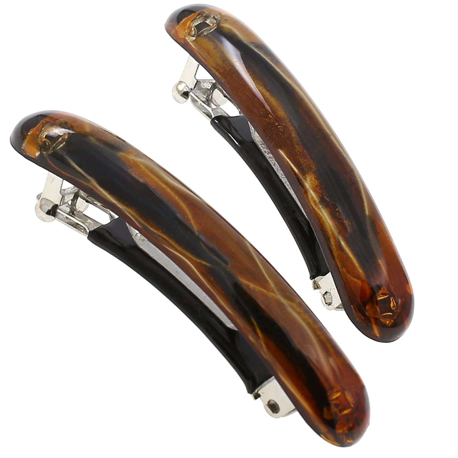 Camila Paris Gold French barrette cellulose acetate