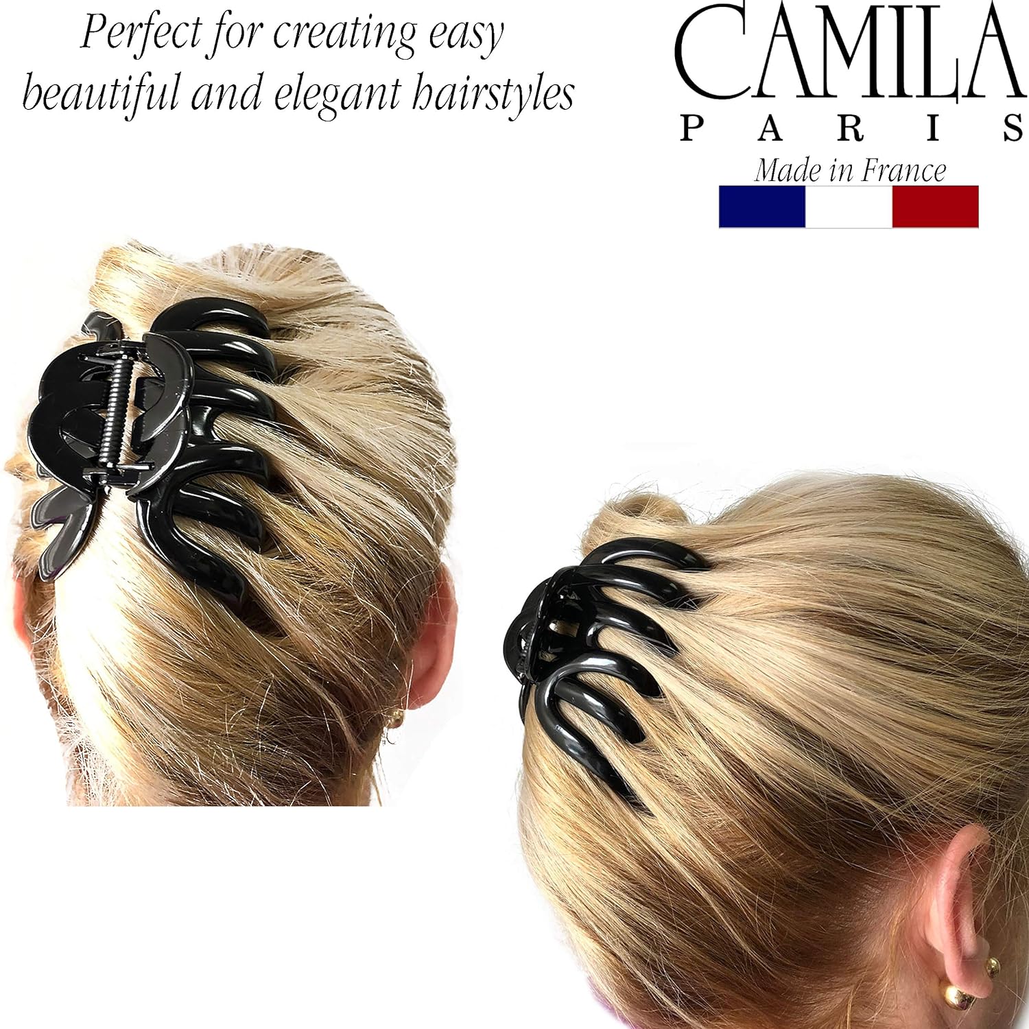 Camila Paris Unity French claw clip cellulose acetate