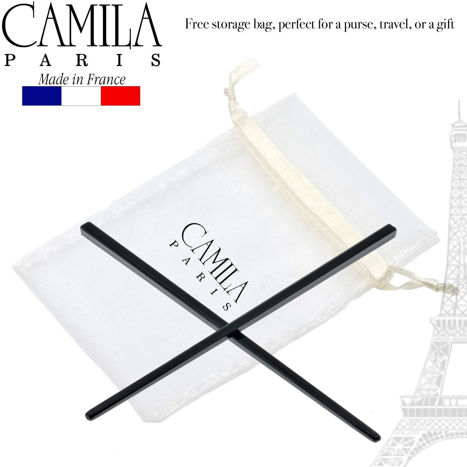 Camila Paris French hair stick cellulose acetate
