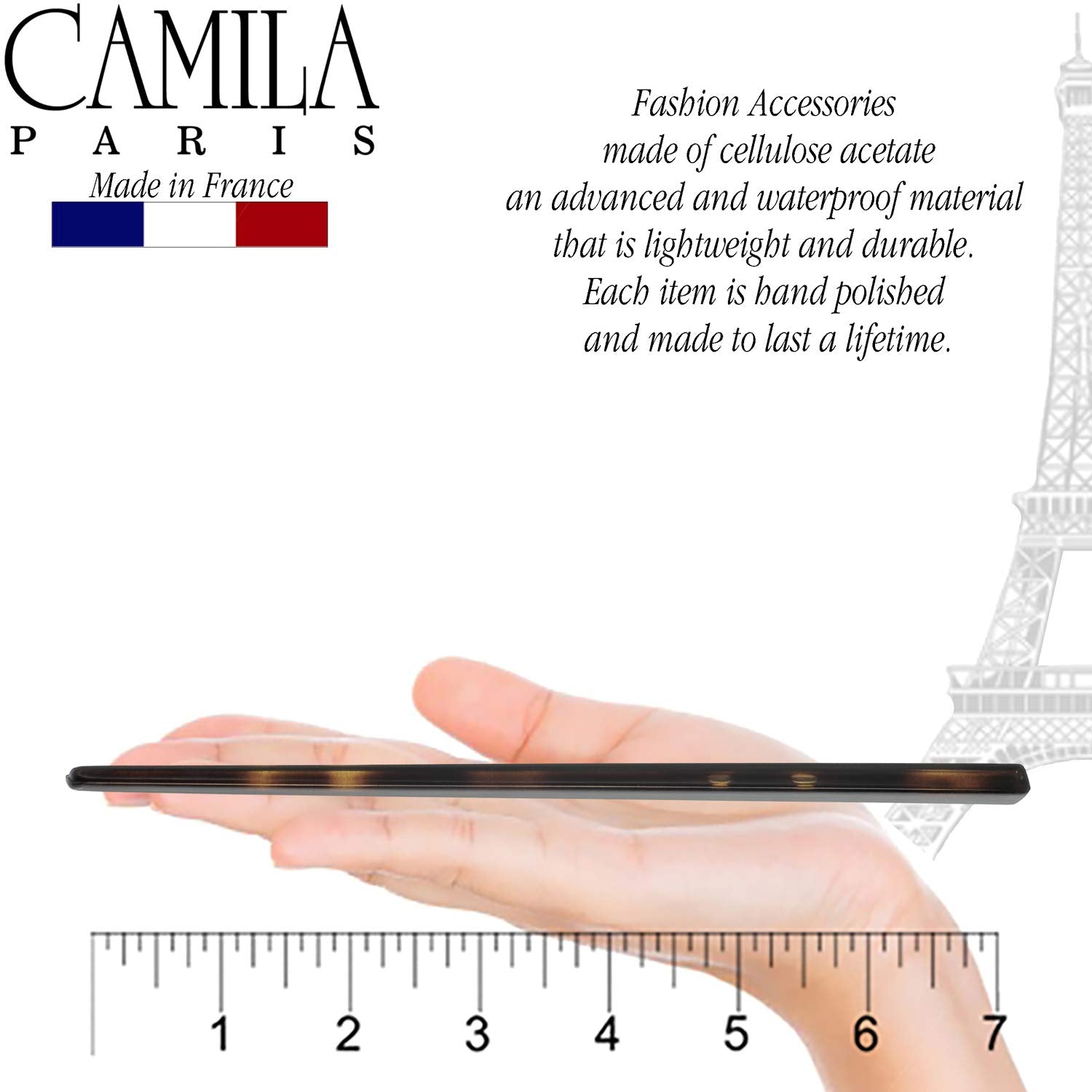 Camila Paris French hair stick cellulose acetate