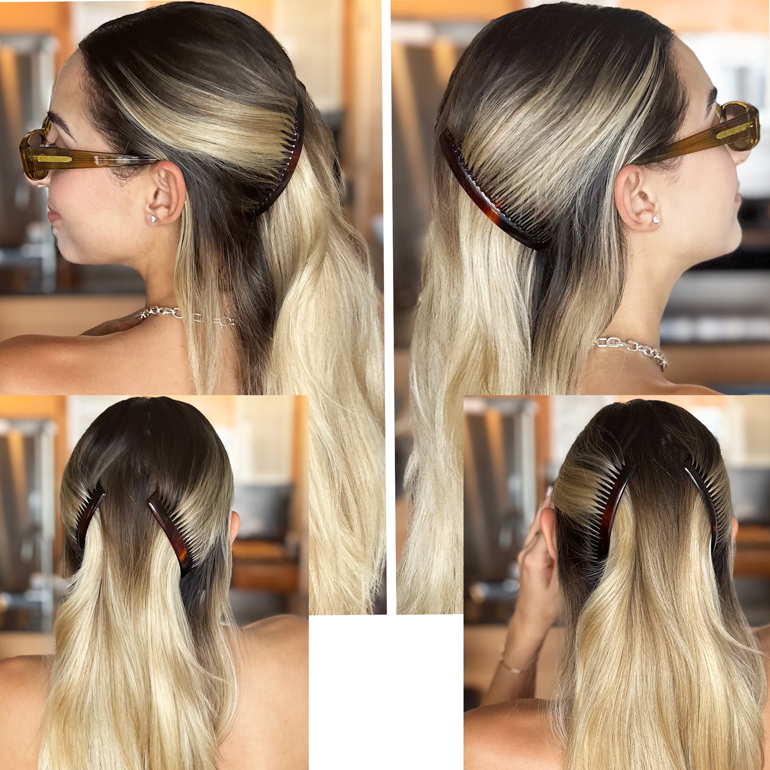 Camila Paris Side Comb Pair | Cellulose Acetate