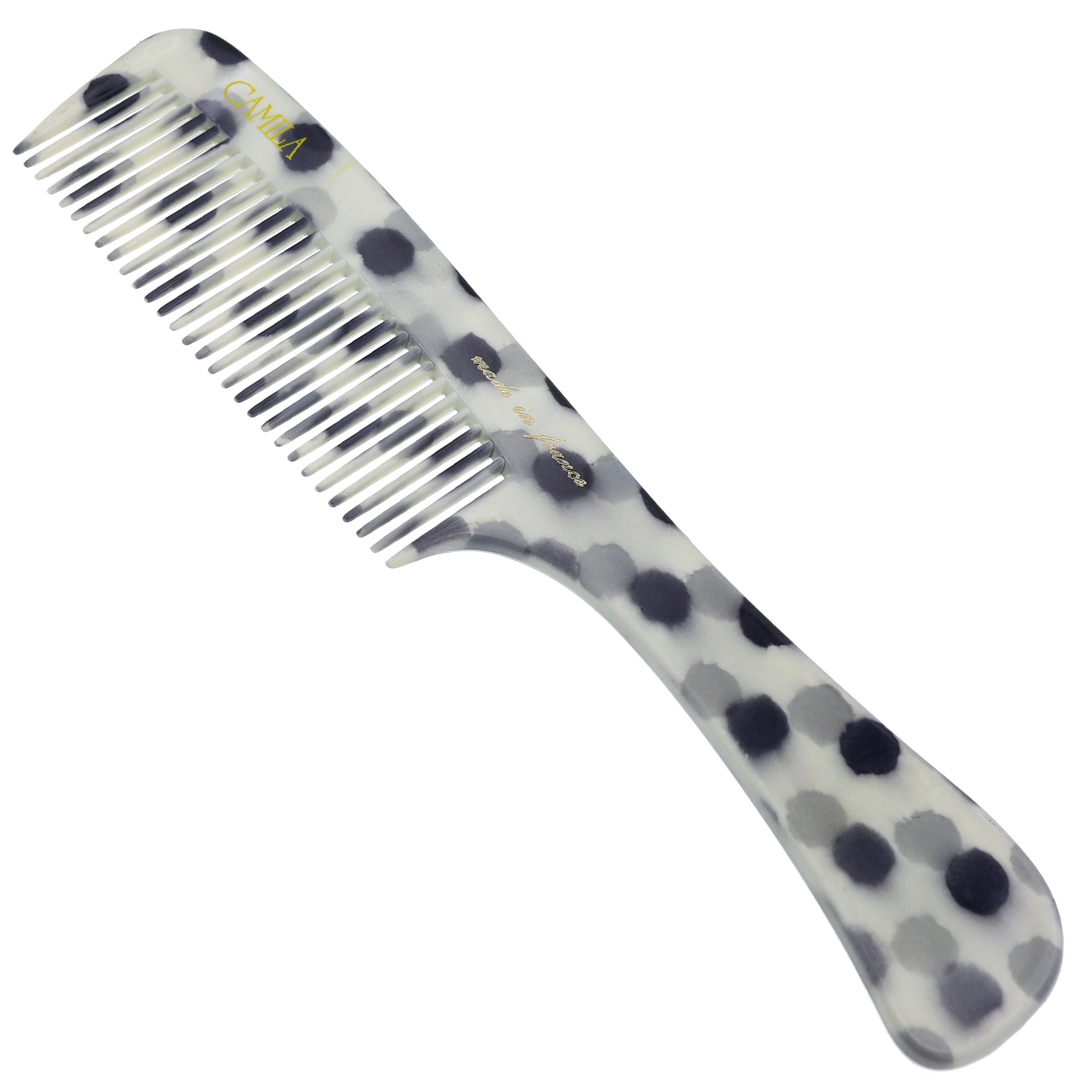 Camila Paris 1 inch Wide Tooth French comb cellulose acetate