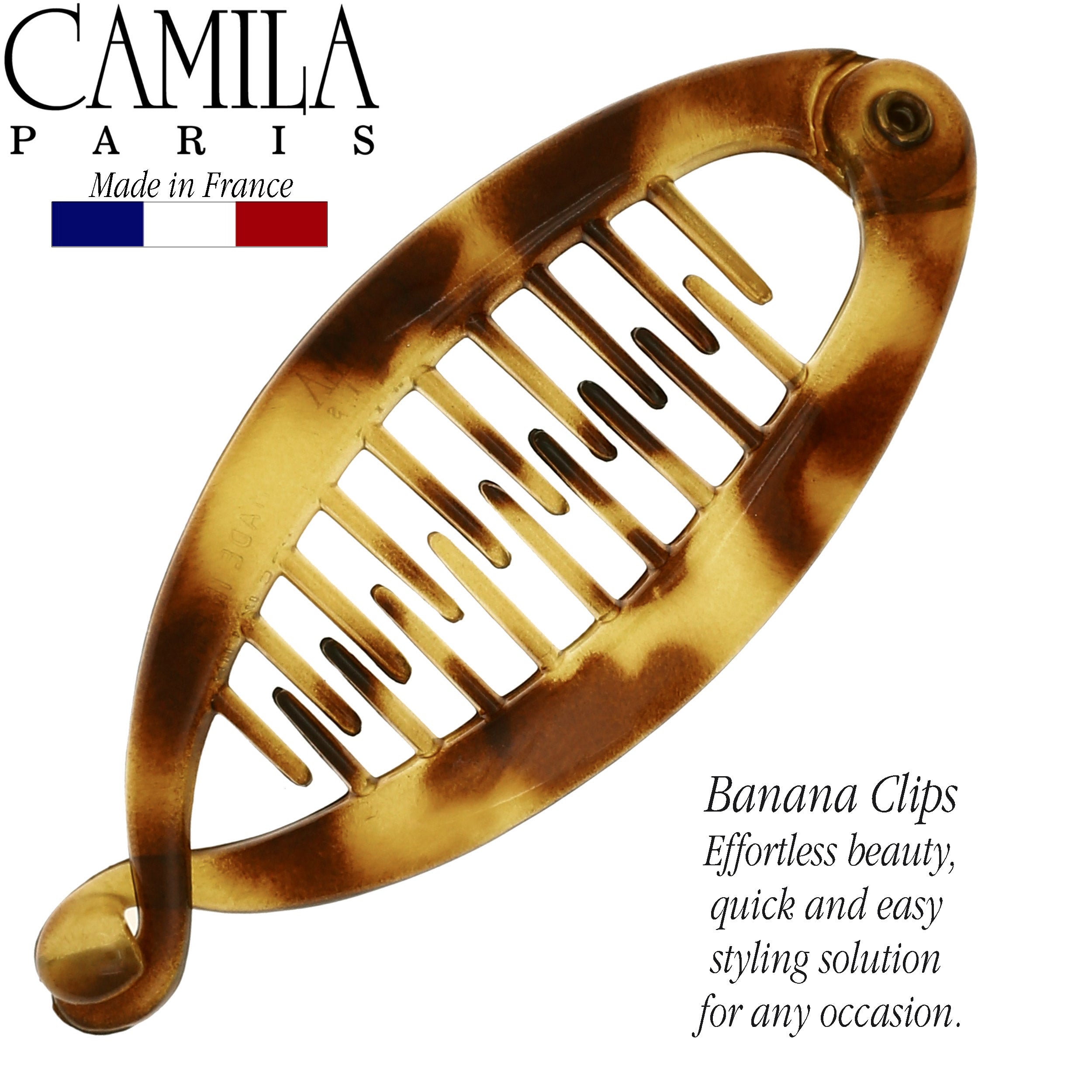 Camila Paris 7 Inch French banana clip cellulose acetate