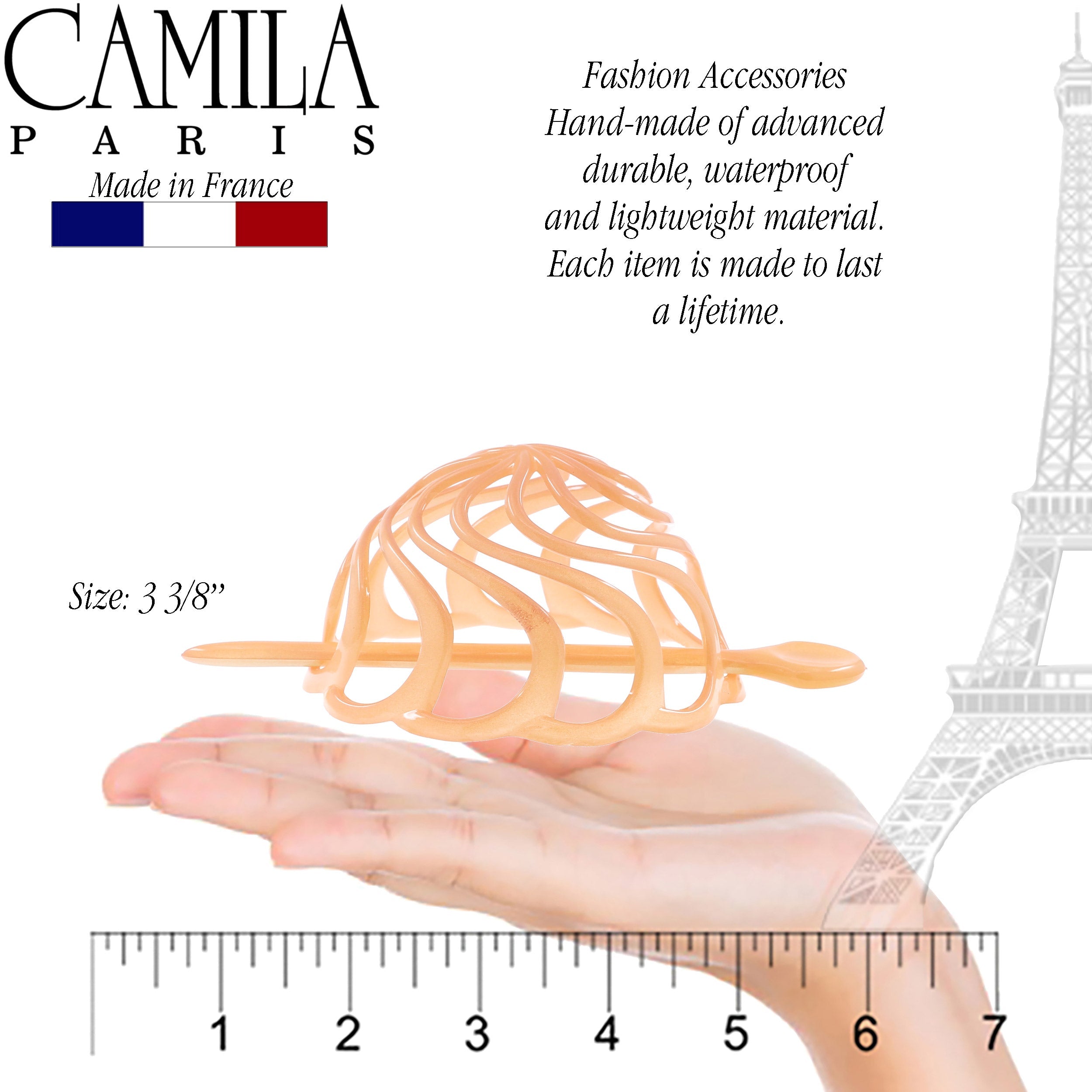 Camila Paris French bun holder cellulose acetate