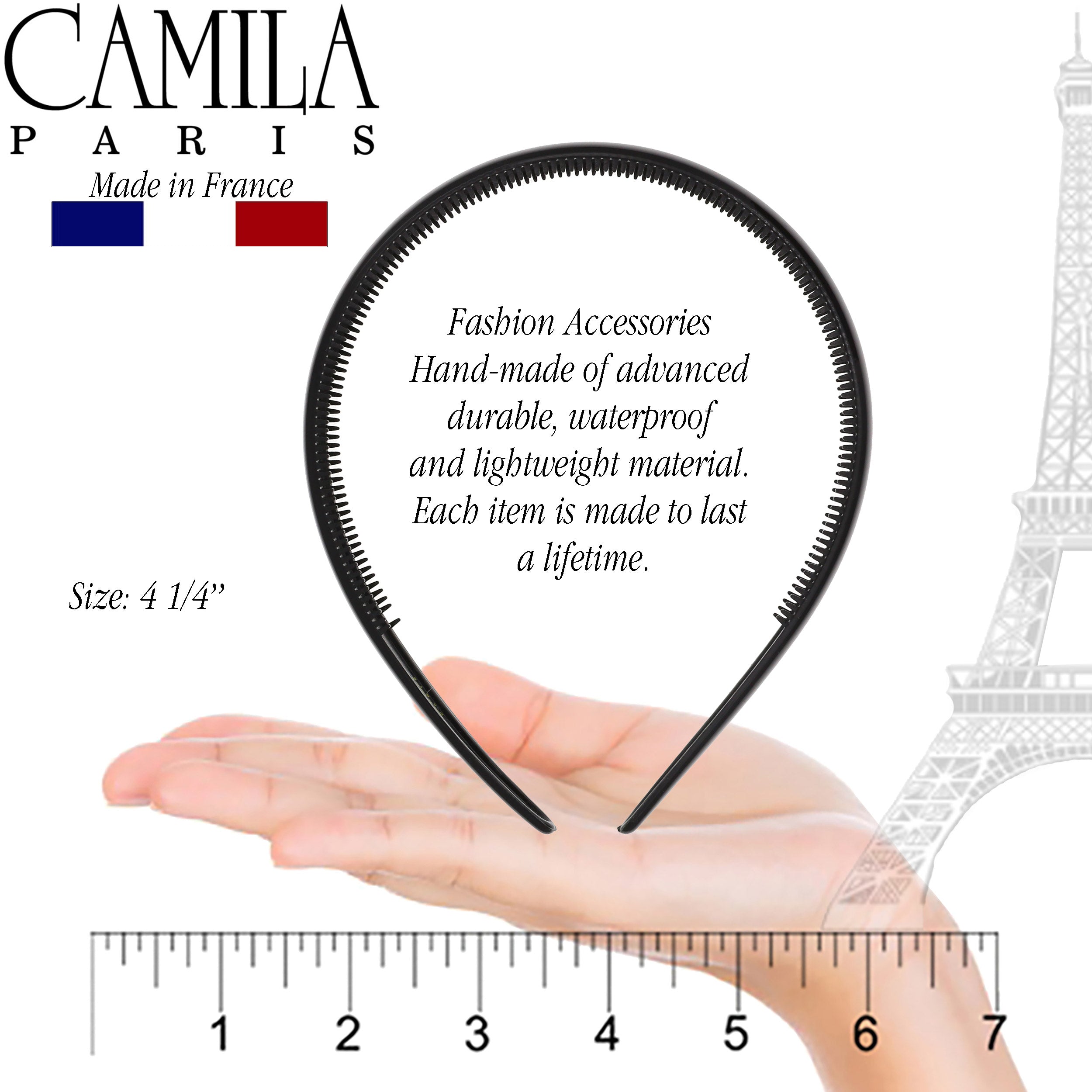 Camila Paris 0.20 inch Classic Comfort French headband cellulose acetate