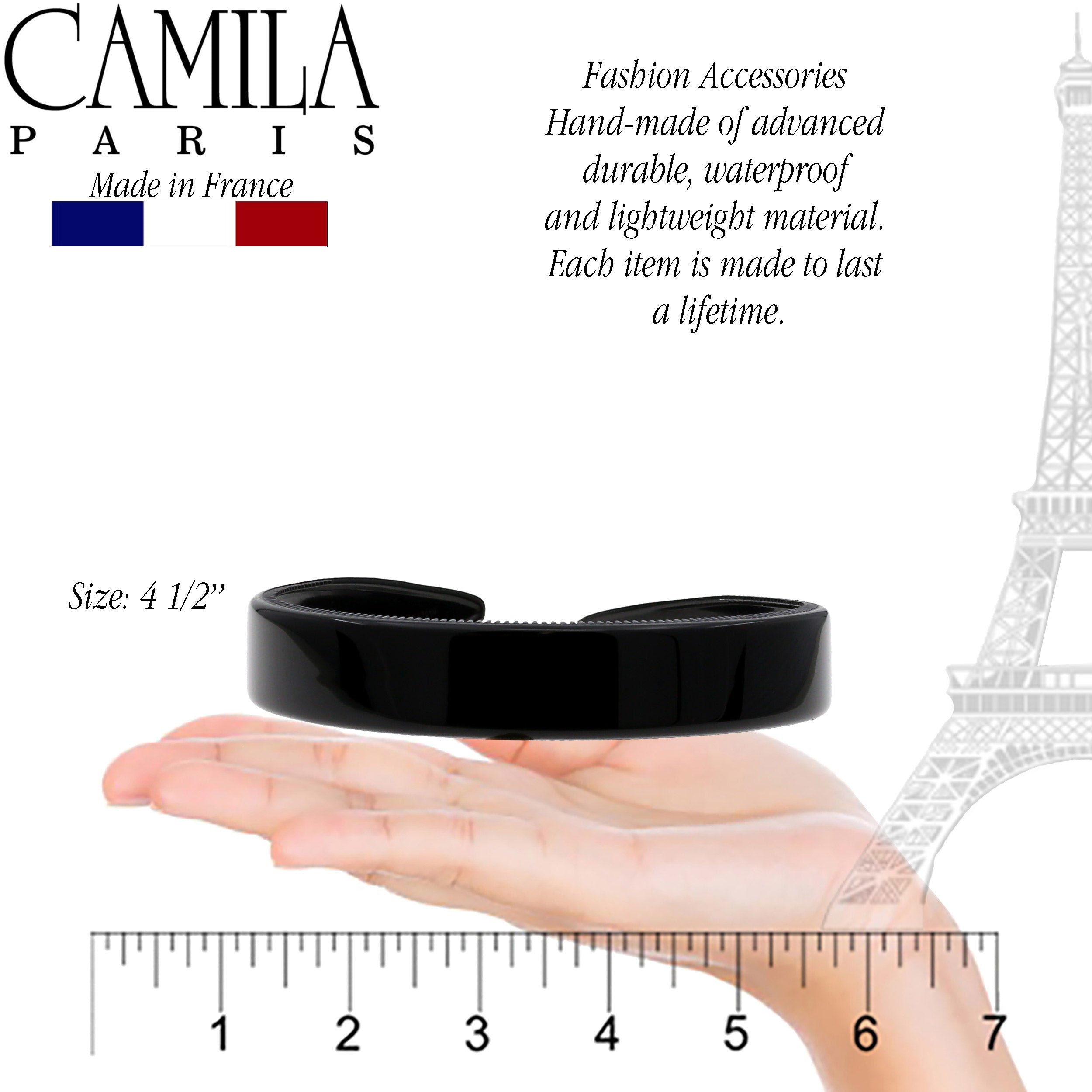 Camila Paris 0.20 inch Classic Comfort French headband cellulose acetate