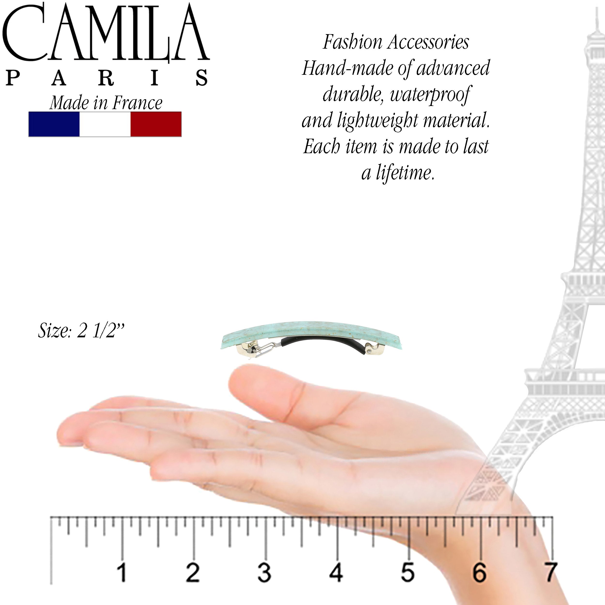 Camila Paris French barrette cellulose acetate