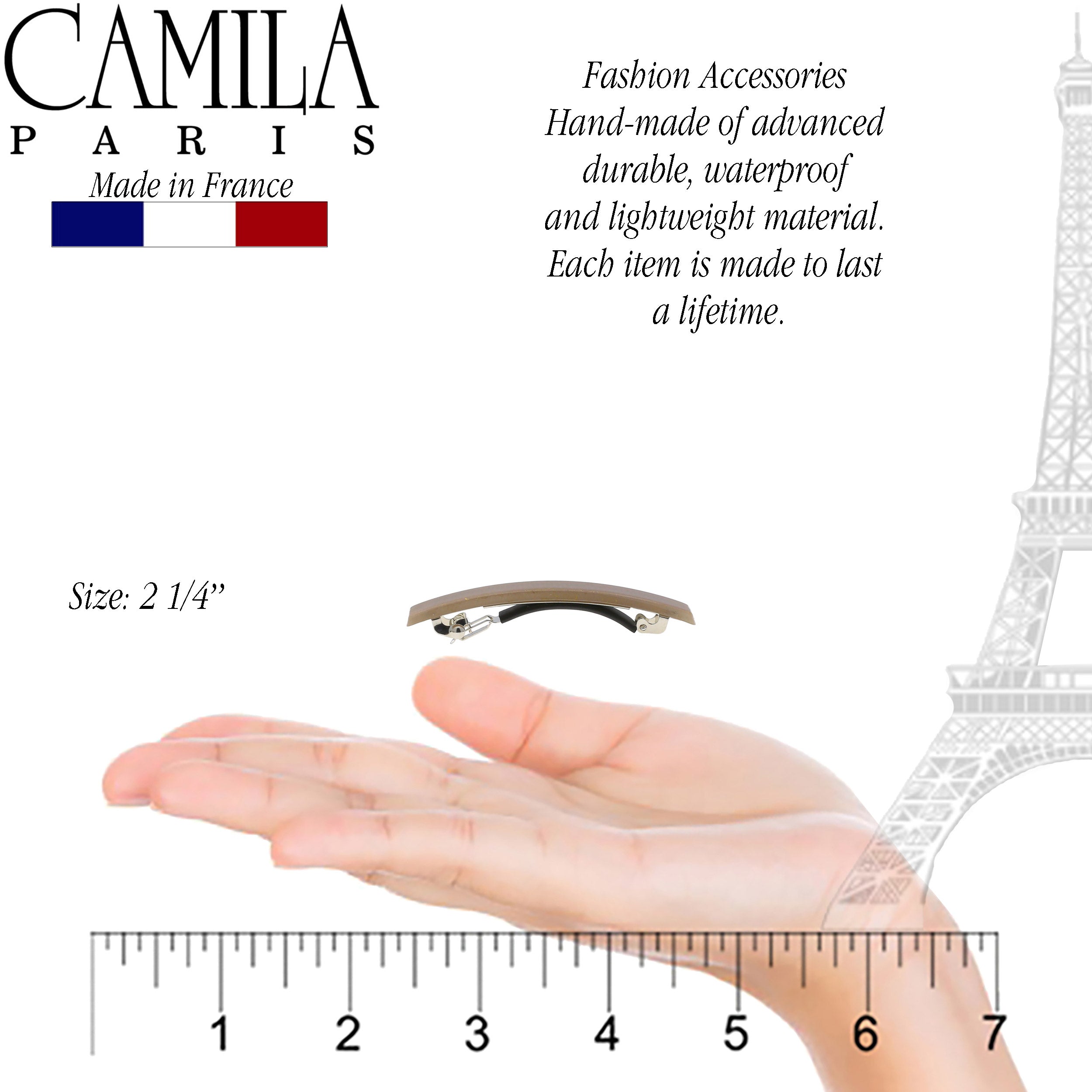 Camila Paris French barrette cellulose acetate