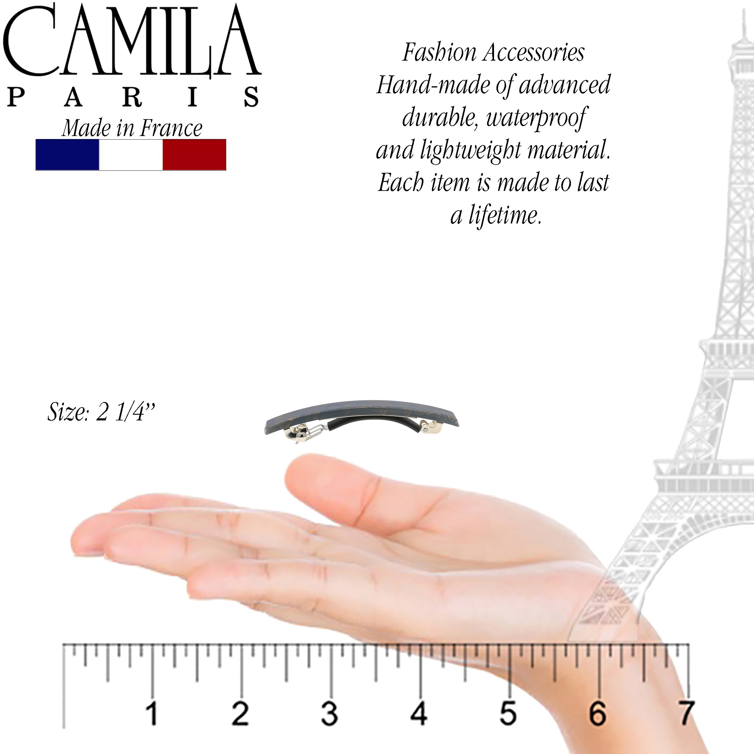 Camila Paris French barrette cellulose acetate