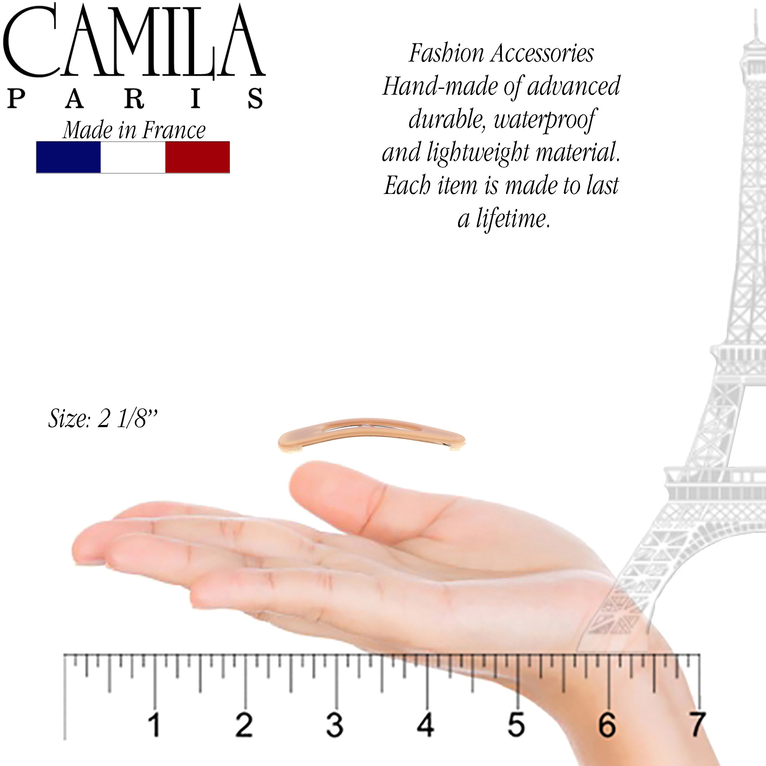 Camila Paris French barrette cellulose acetate