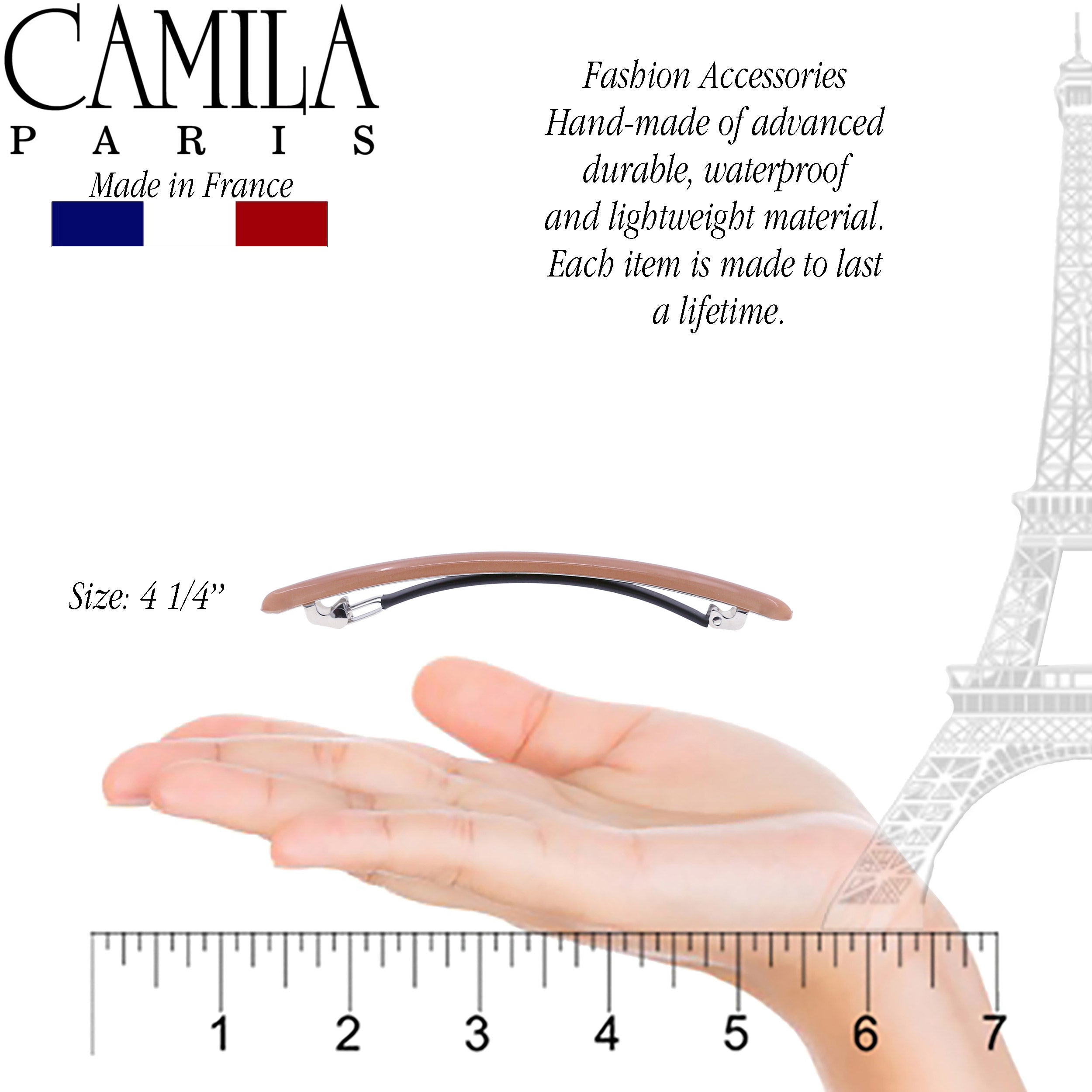 Camila Paris French barrette cellulose acetate