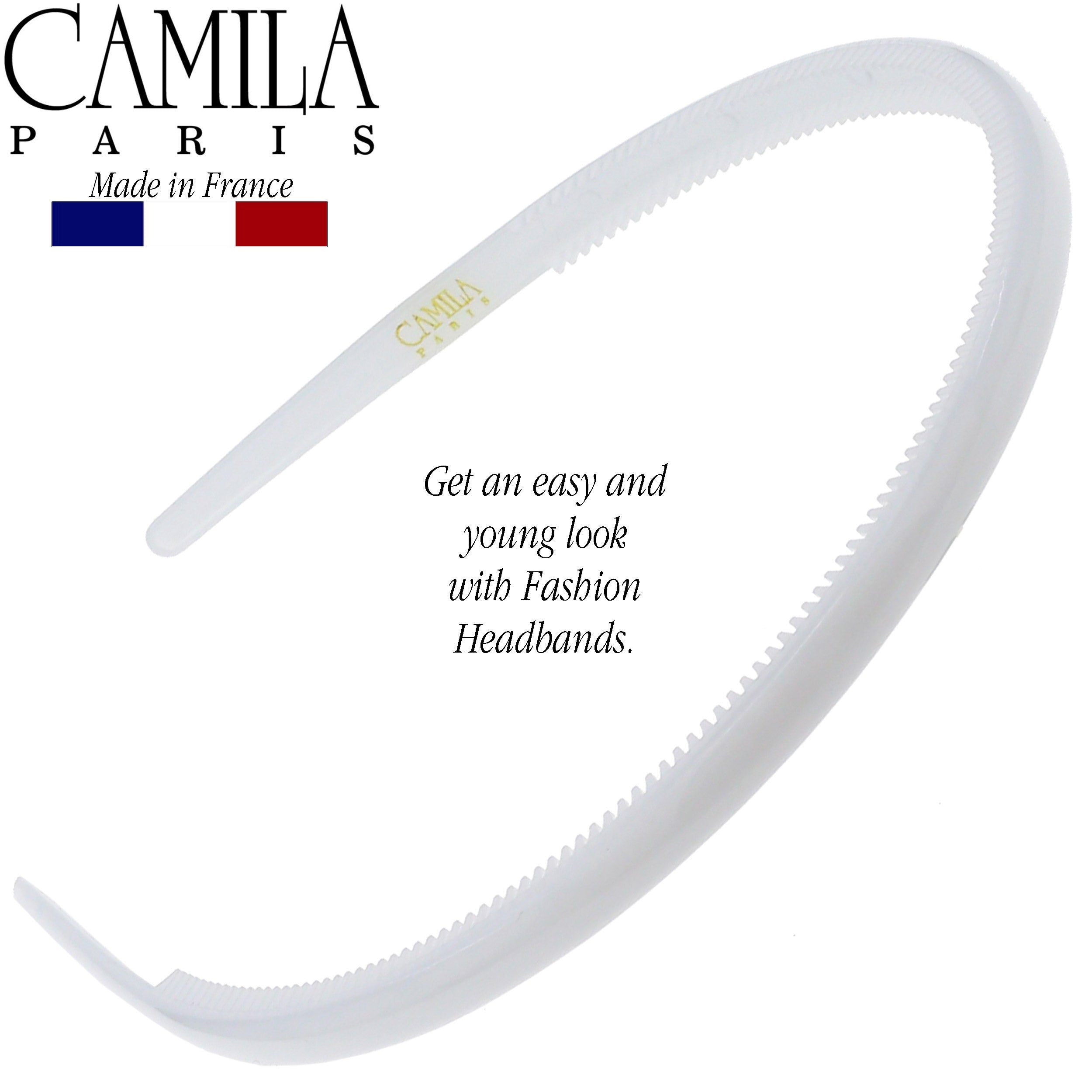 Camila Paris 0.25 inch Classic Comfort French headband cellulose acetate