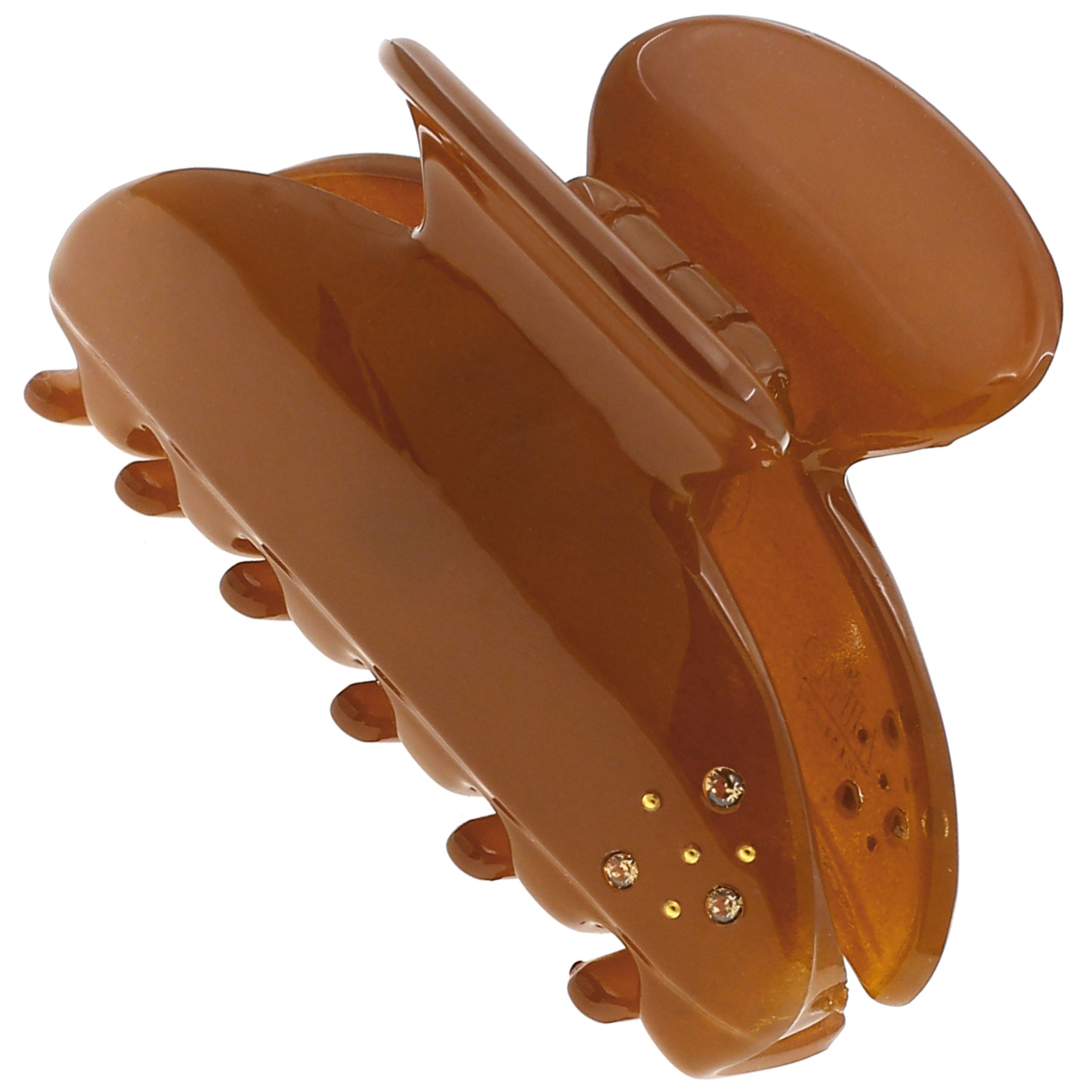 Camila Paris Dark Brown Cheeky French hair clip cellulose acetate