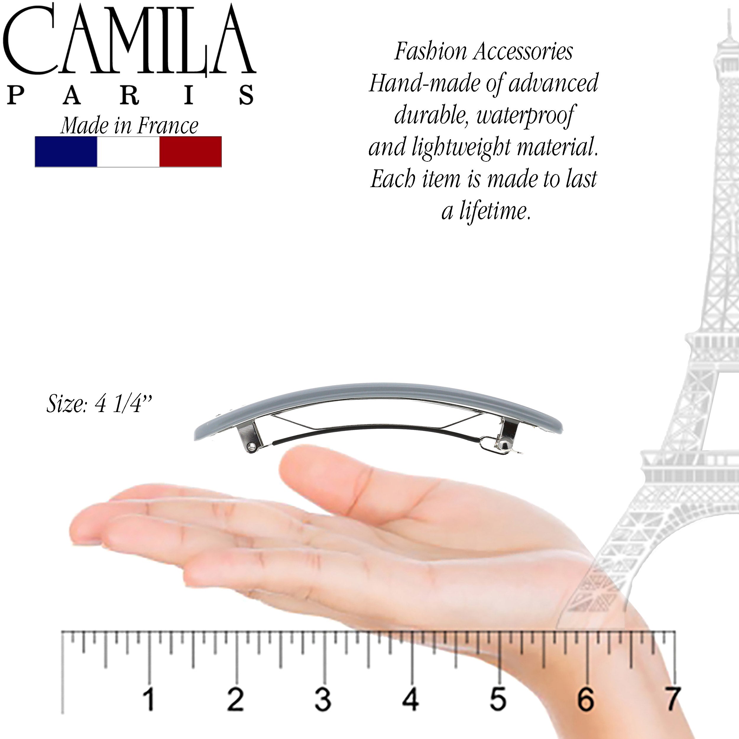 Camila Paris French barrette cellulose acetate