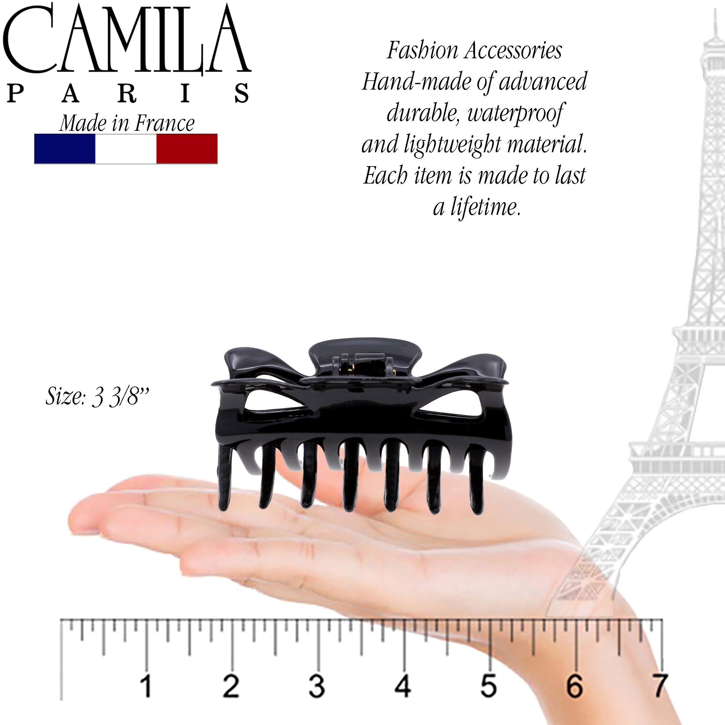 Camila Paris 6 Inch Elizabeth French hair clip cellulose acetate