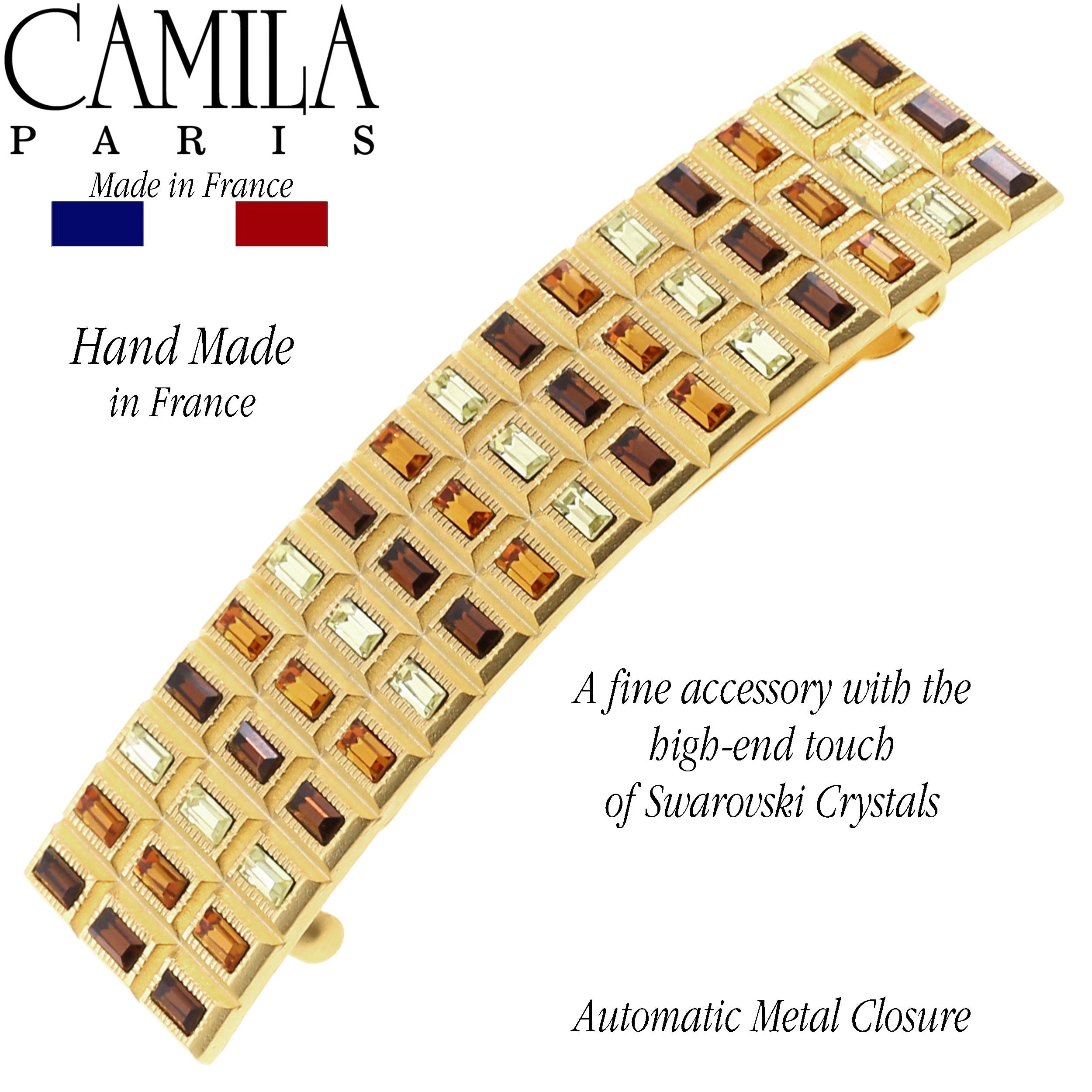 Camila Paris French barrette cellulose acetate