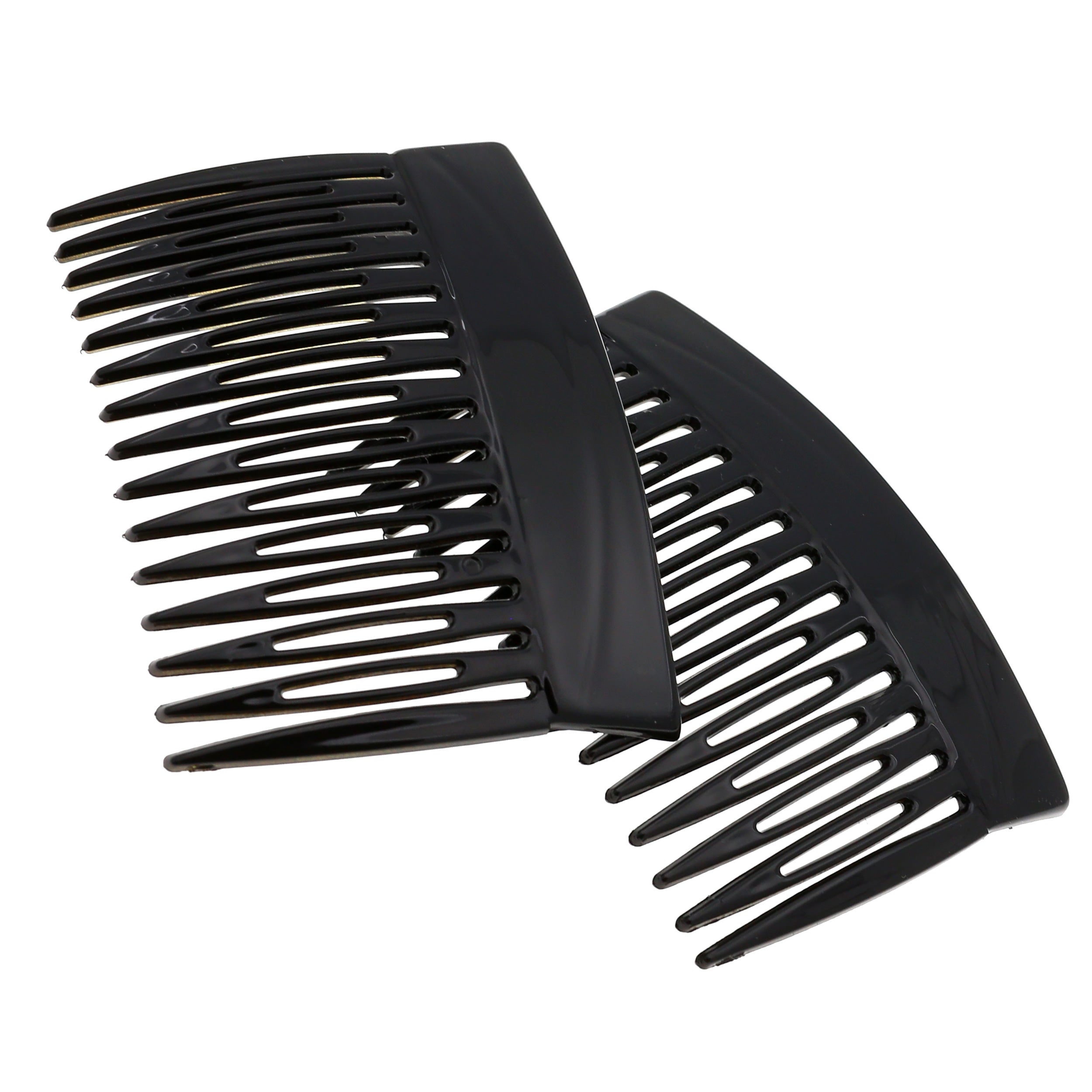 Camila Paris Black Love French side comb cellulose acetate