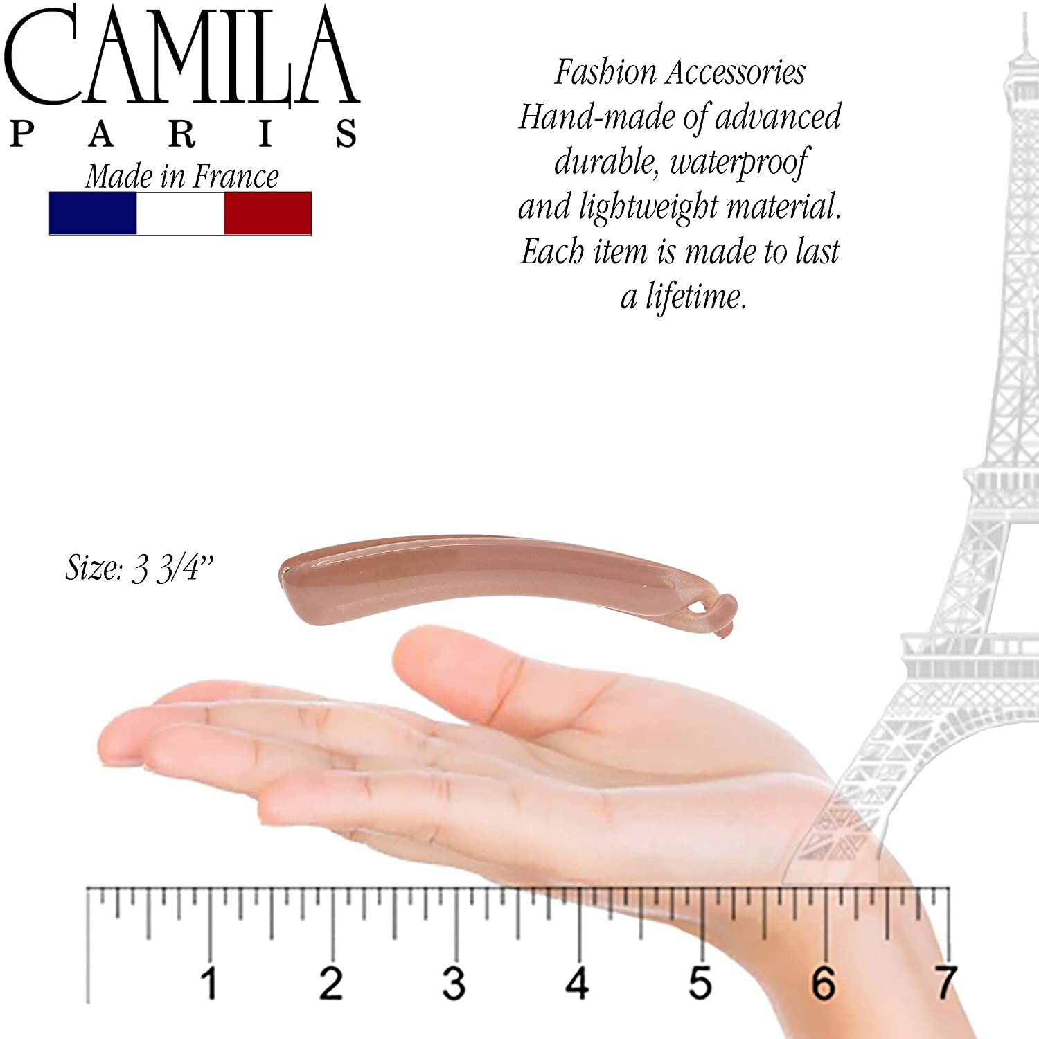 Camila Paris French banana clip cellulose acetate