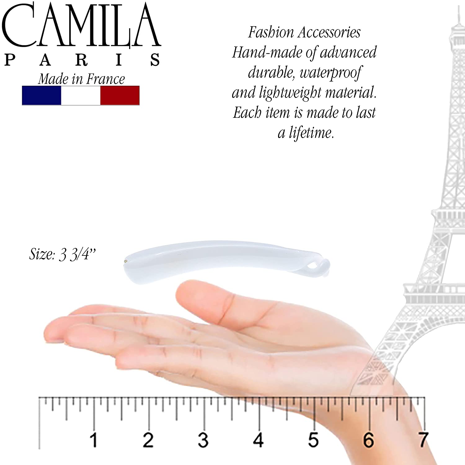 Camila Paris French banana clip cellulose acetate