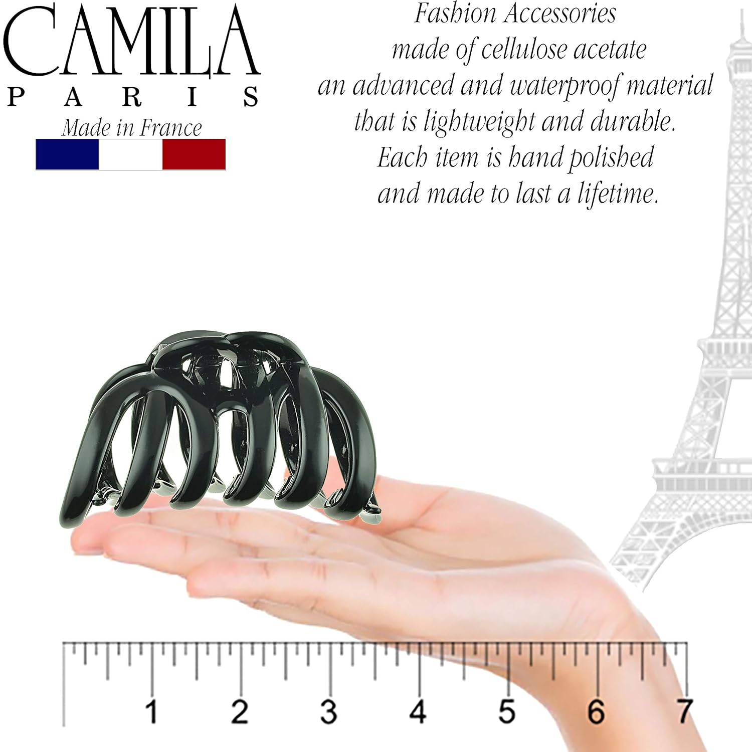 Camila Paris Unity French claw clip cellulose acetate