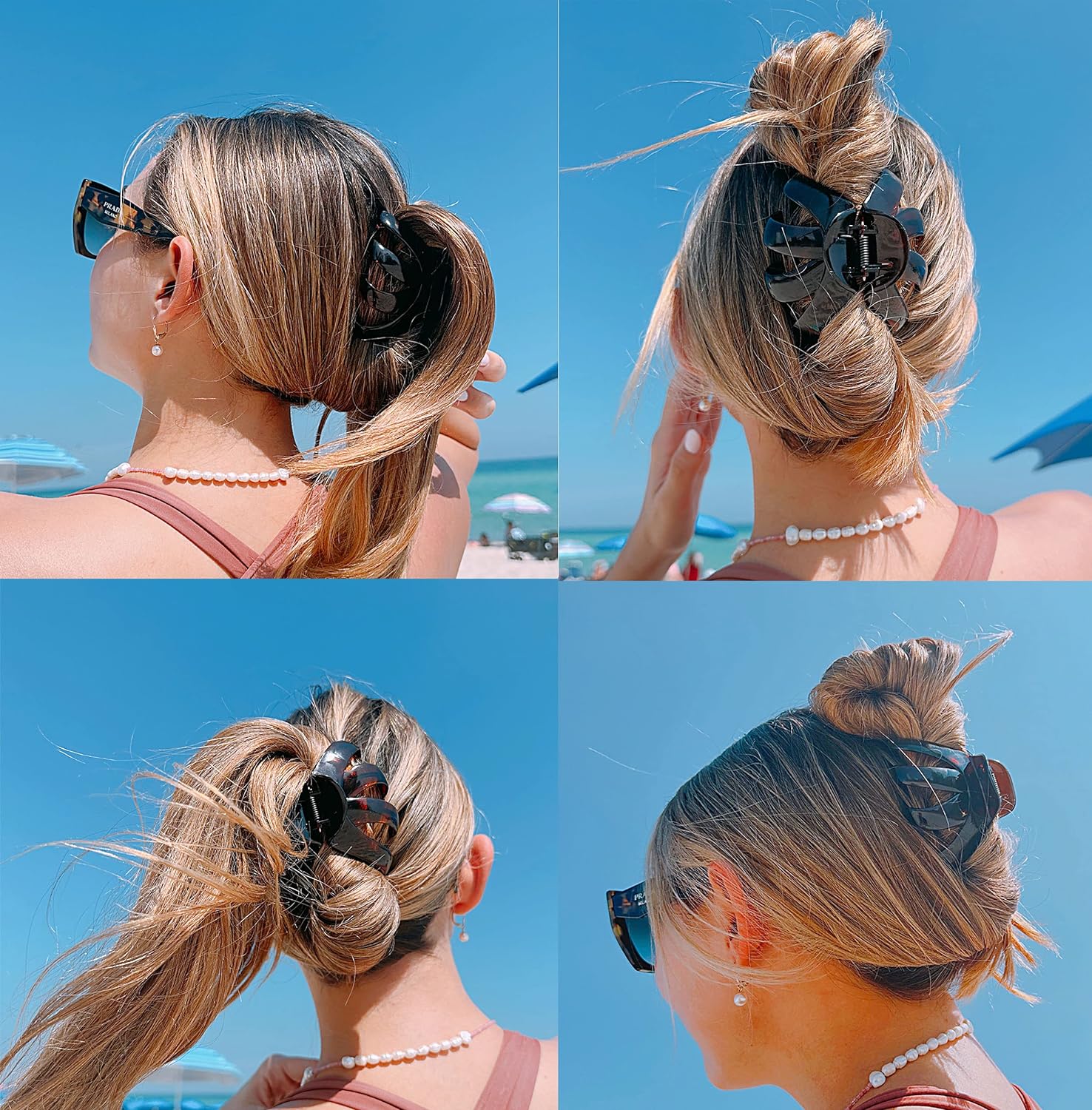 Camila Paris Tortoiseshell French claw clip cellulose acetate