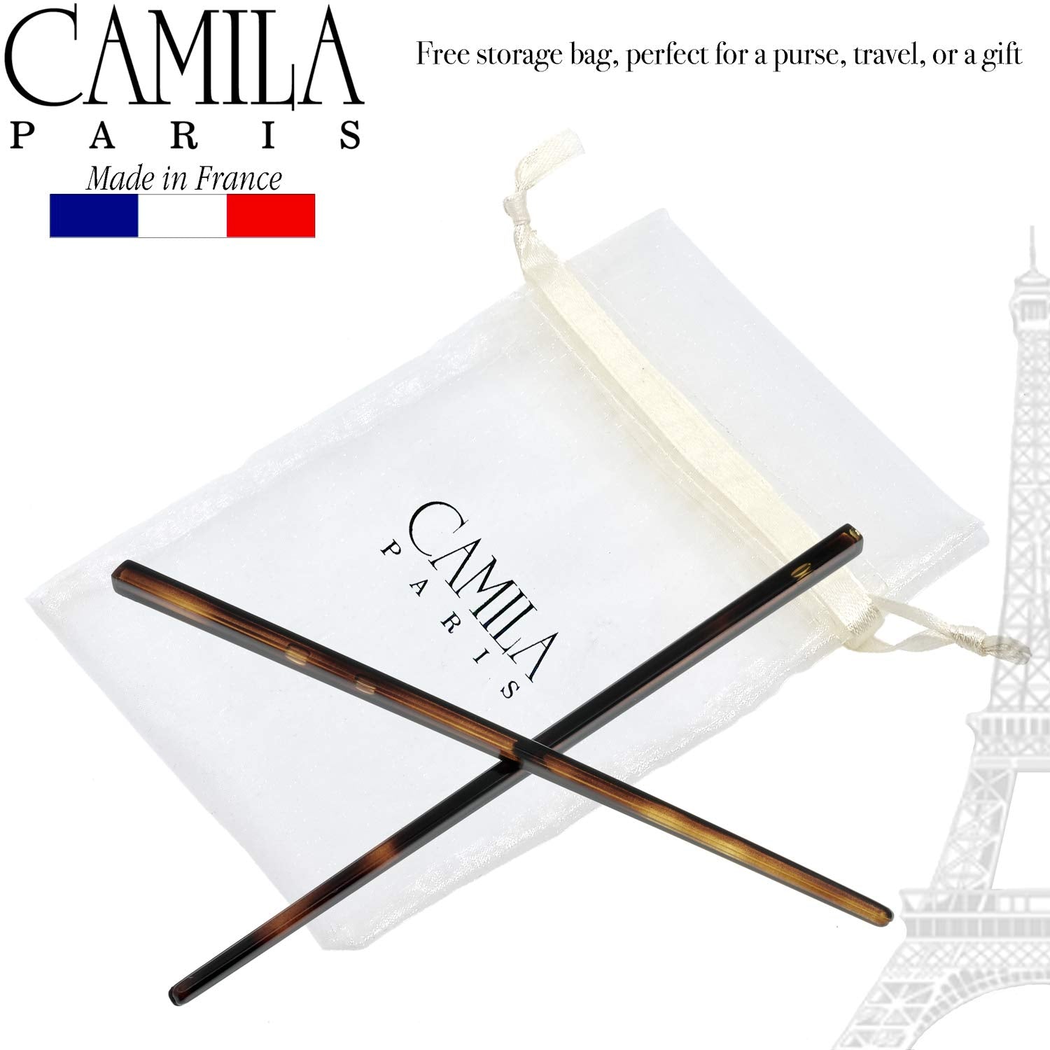 Camila Paris French hair stick cellulose acetate