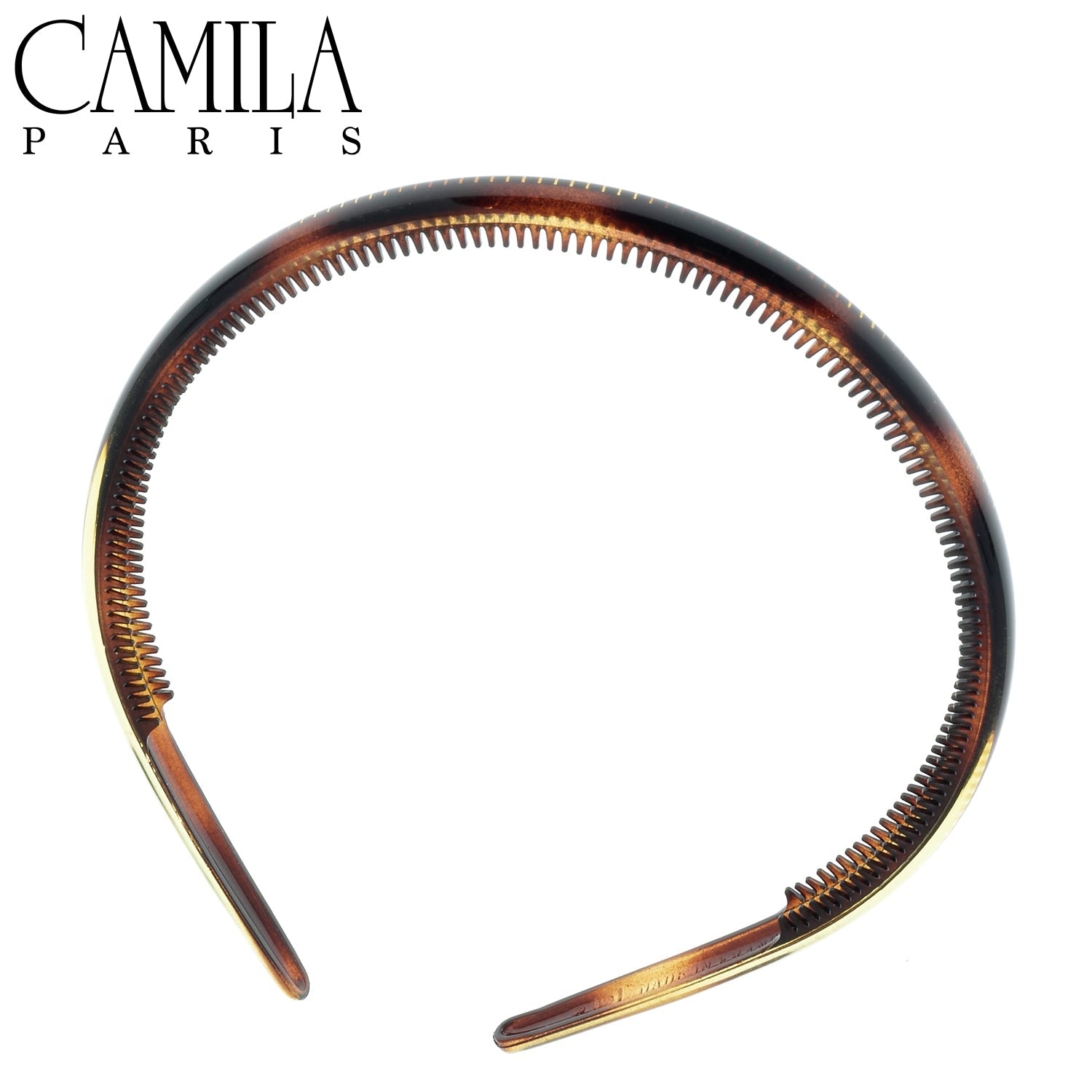 Camila Paris Beige 0.25 inch Classic Comfort French headband cellulose acetate