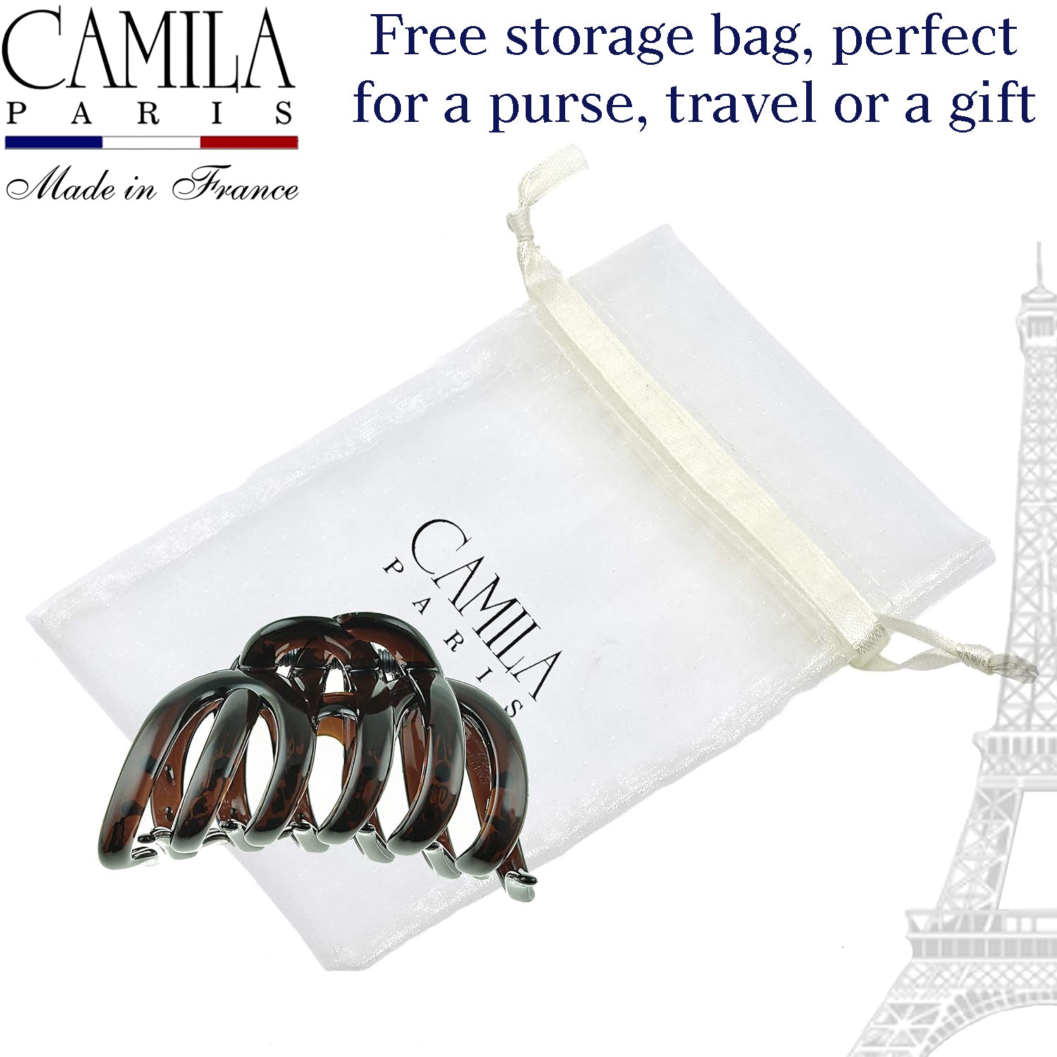 Camila Paris Unity French claw clip cellulose acetate