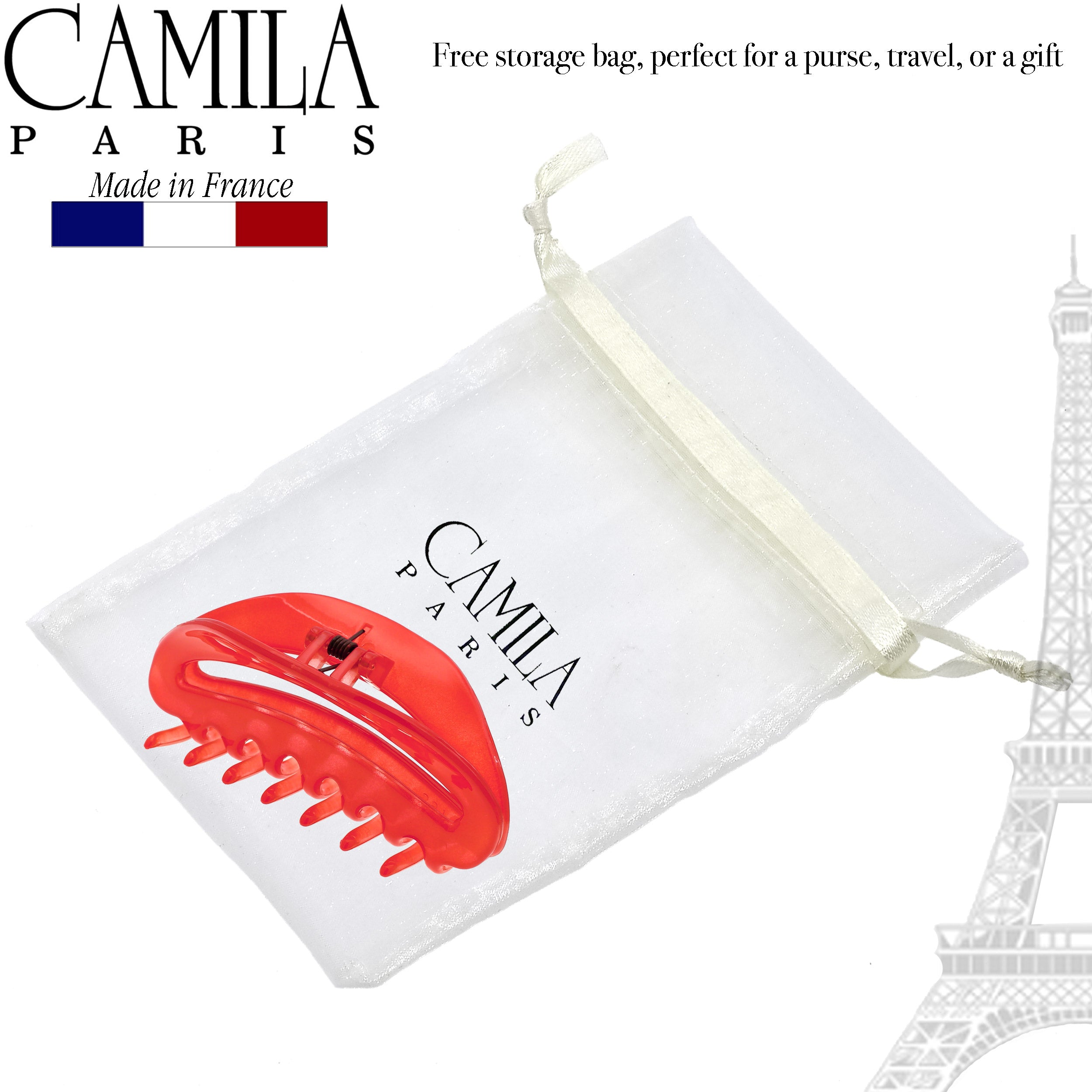Camila Paris French hair clip cellulose acetate
