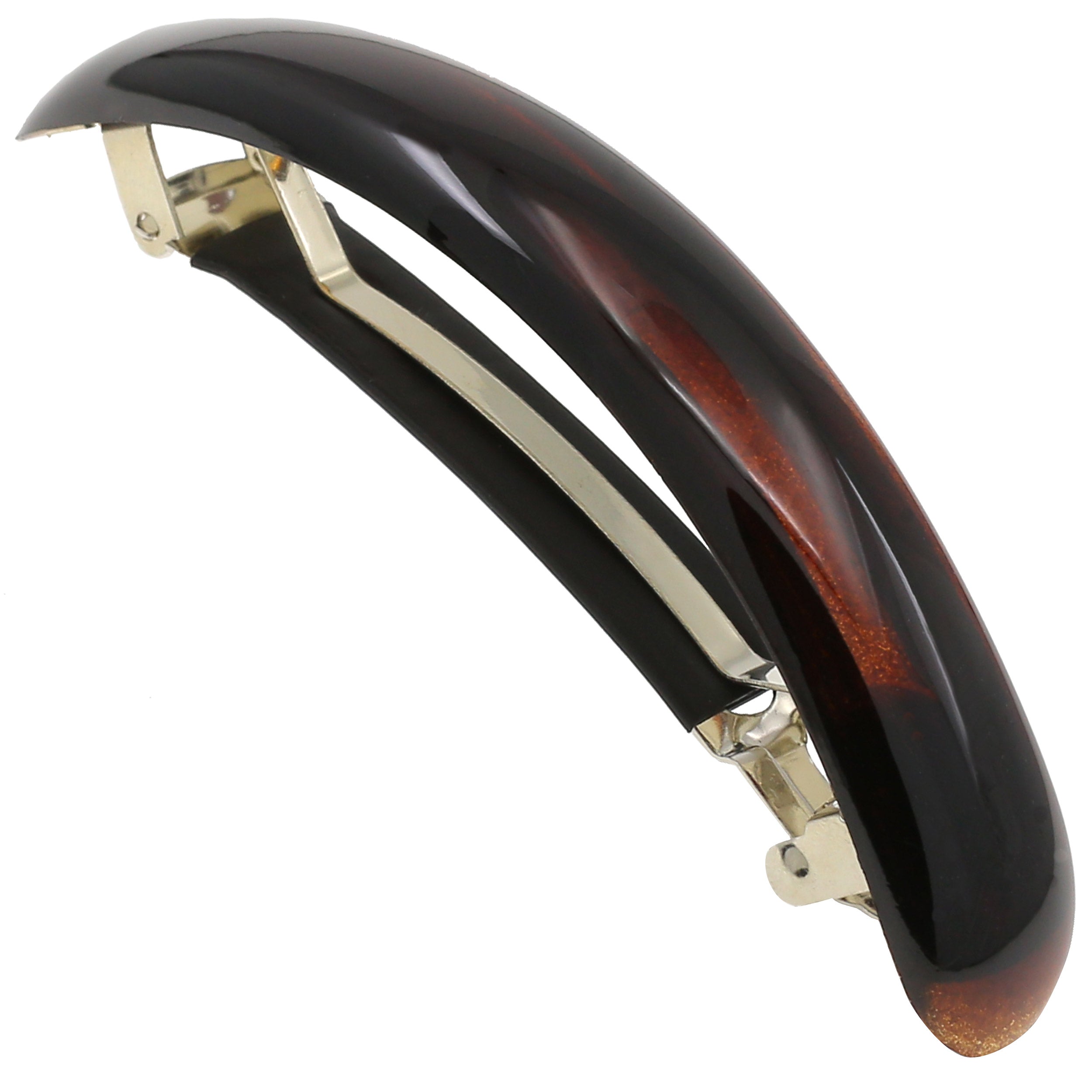 Camila Paris Black French barrette cellulose acetate