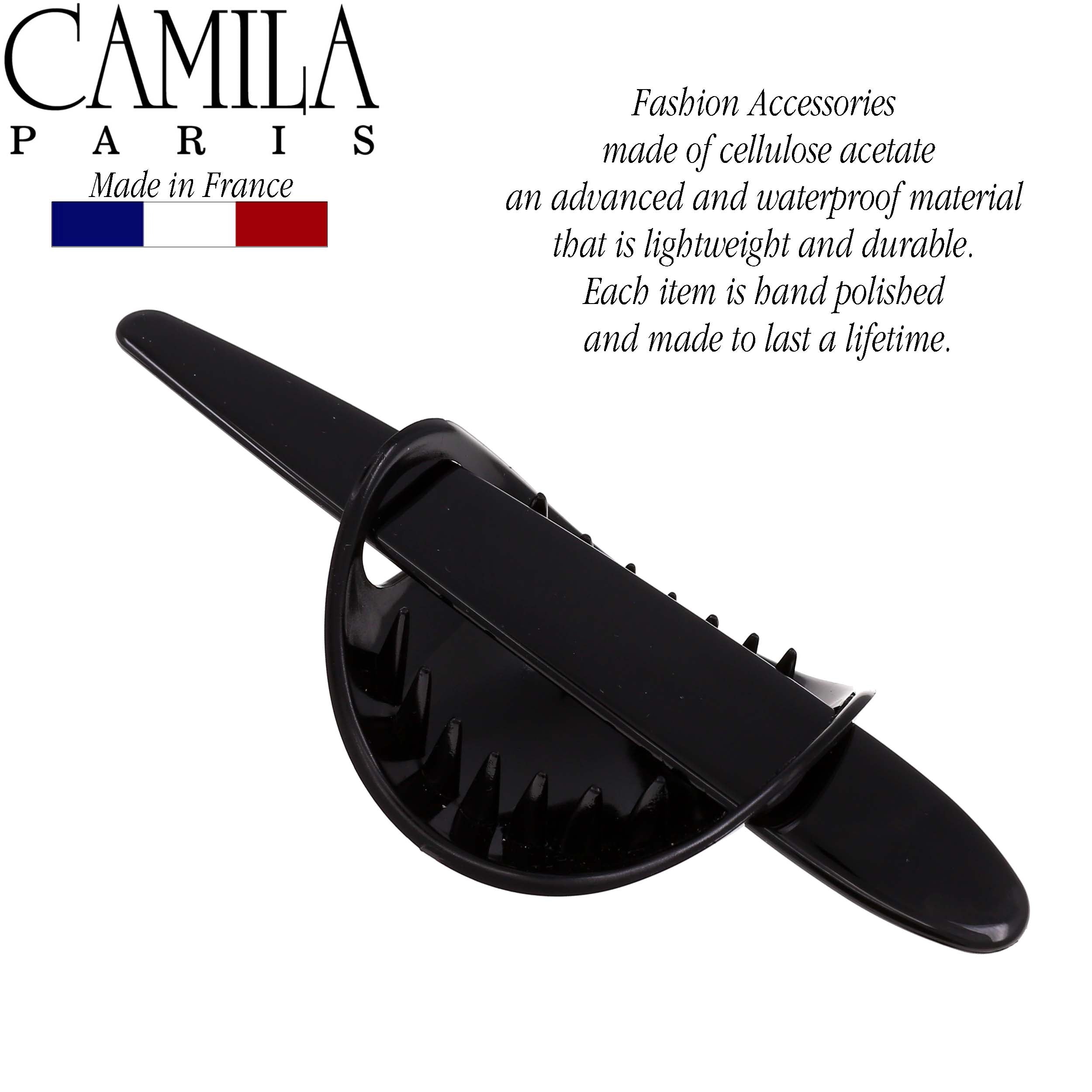 Camila Paris Turquoise French bun holder cellulose acetate