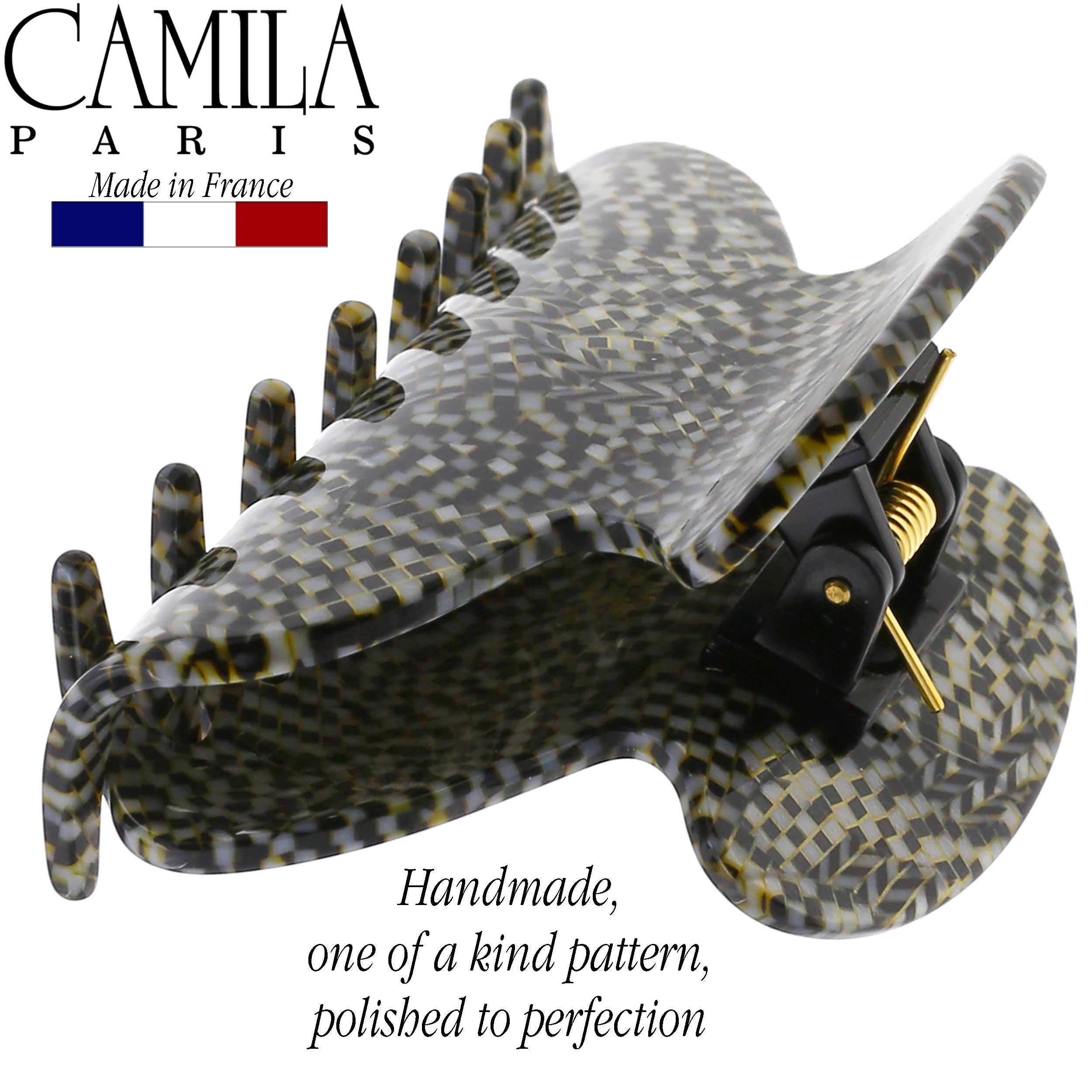Camila Paris 3.25 Inch French hair clip cellulose acetate handmade