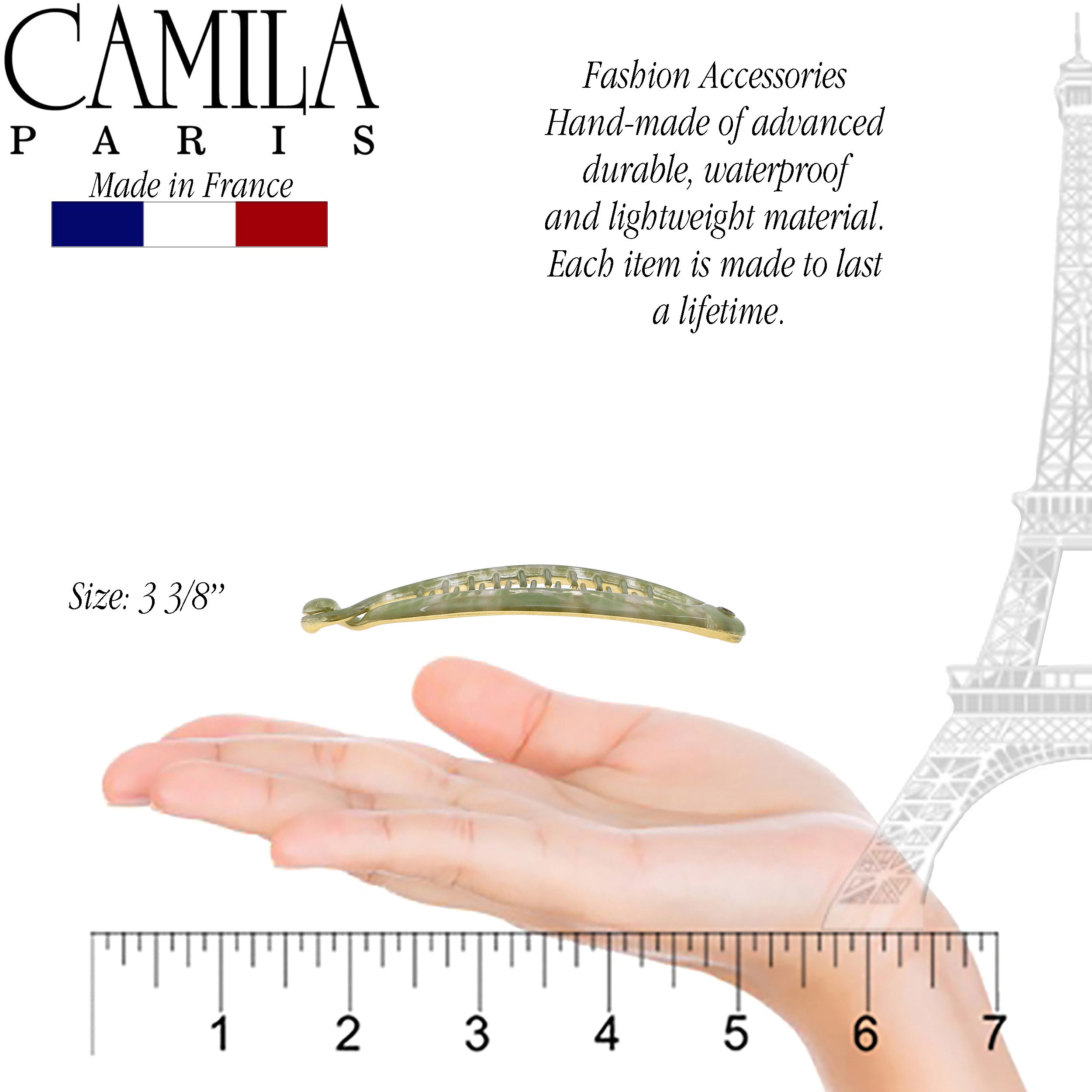 Camila Paris 5.5 Inch French banana clip cellulose acetate