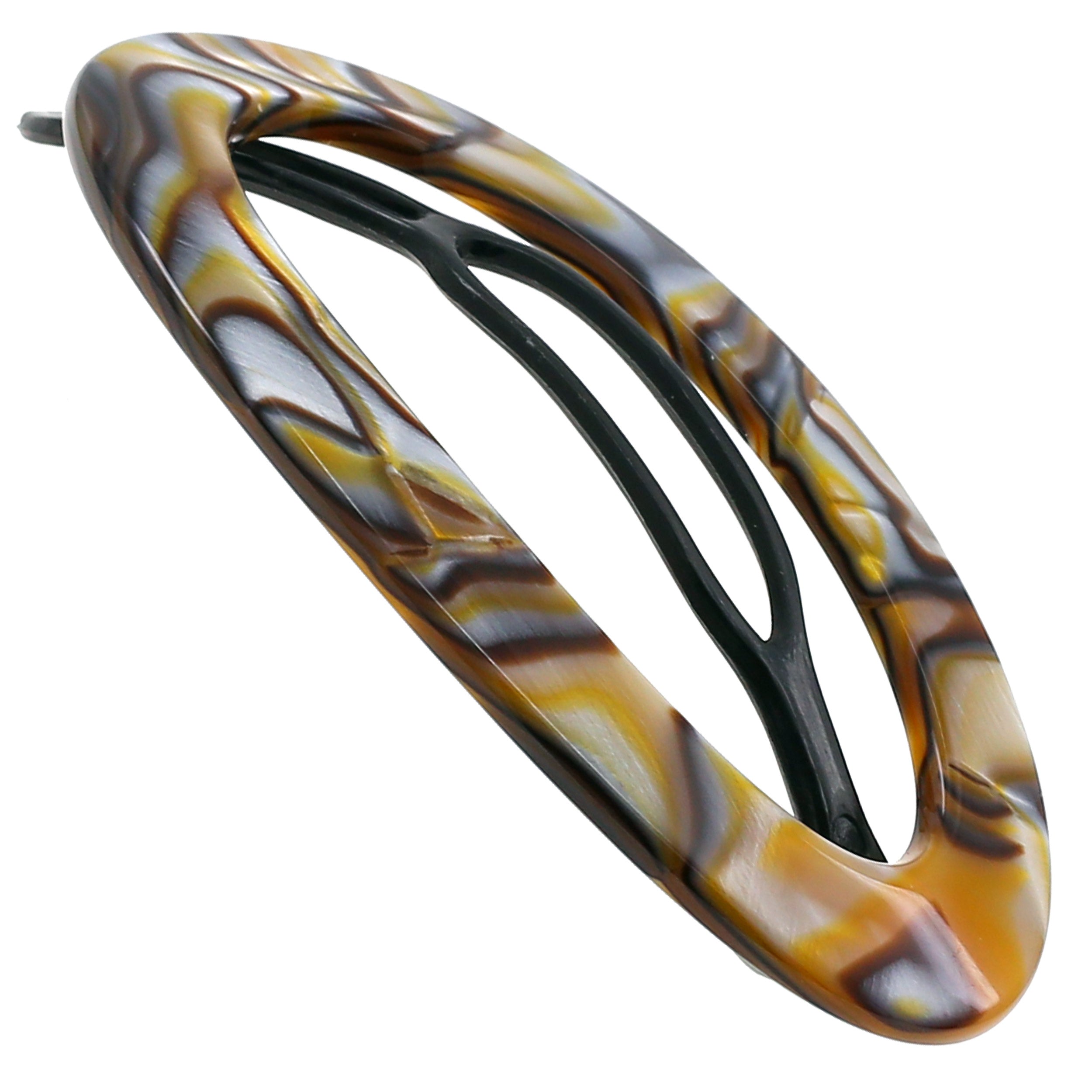 Camila Paris 3x2 Inch 3 inch Metal-Free French barrette cellulose acetate handmade
