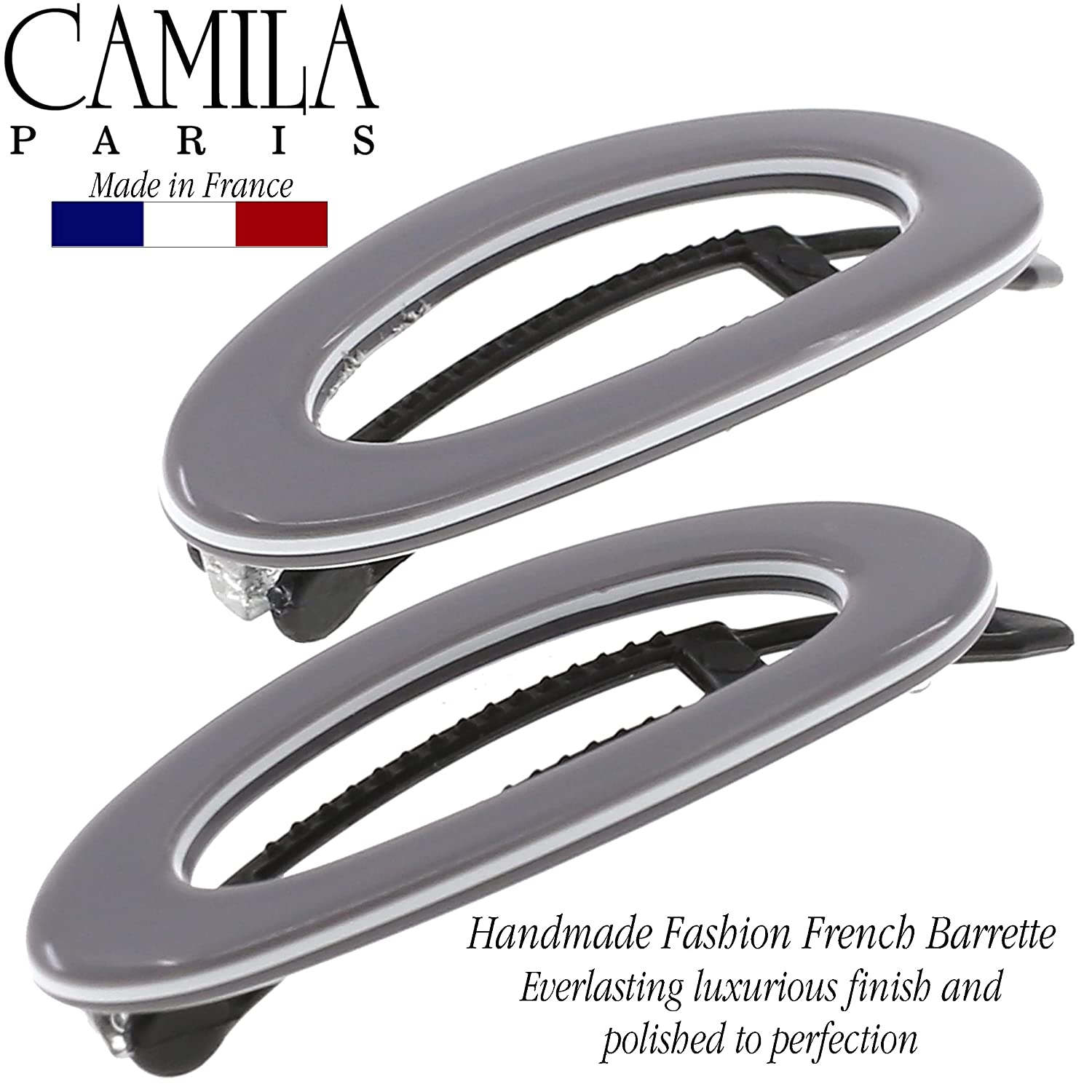 Camila Paris 2 inch Metal-Free French barrette cellulose acetate