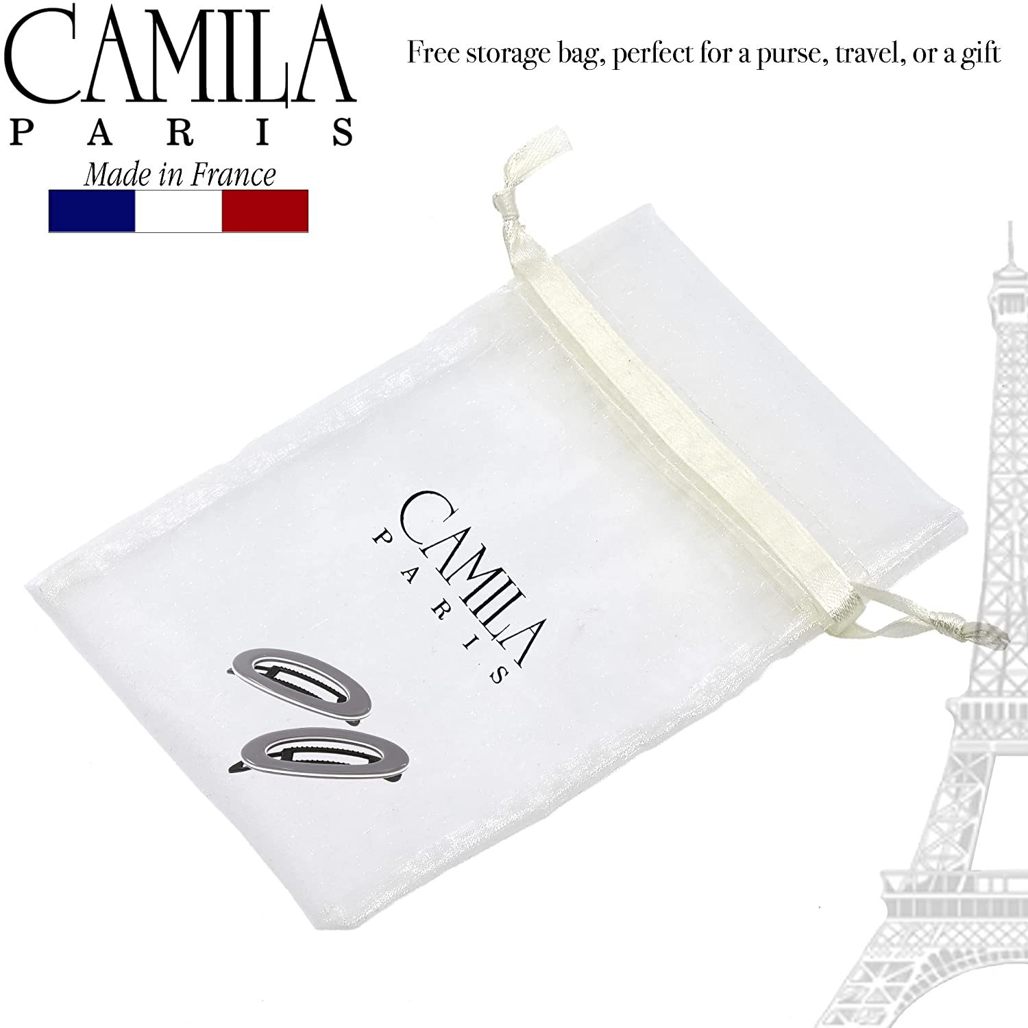 Camila Paris 2 inch Metal-Free French barrette cellulose acetate