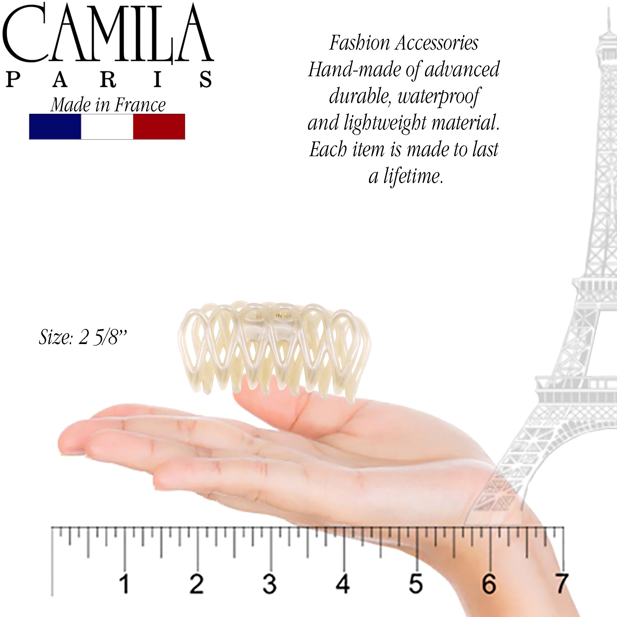 Camila Paris French hair clip cellulose acetate