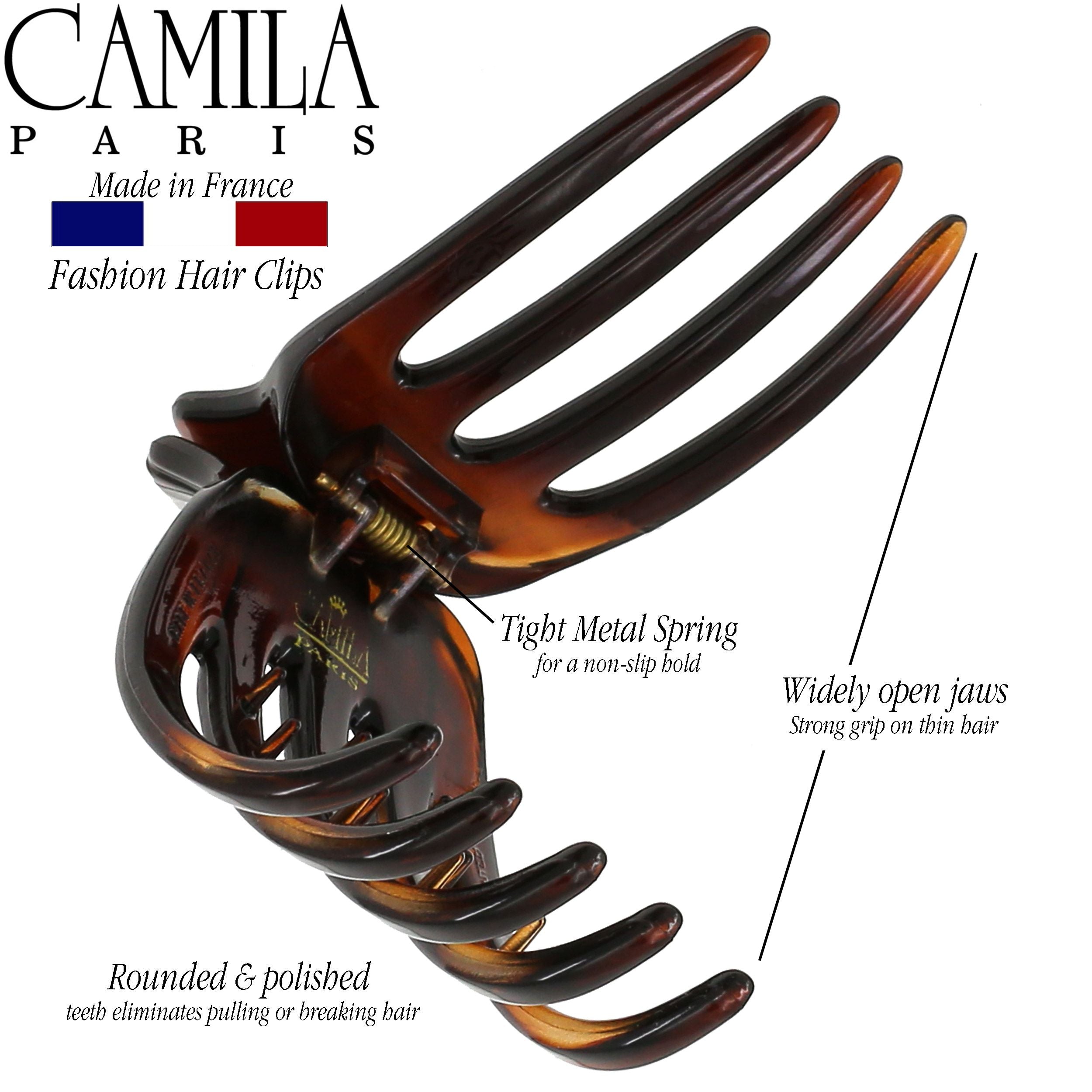 Camila Paris French hair clip cellulose acetate
