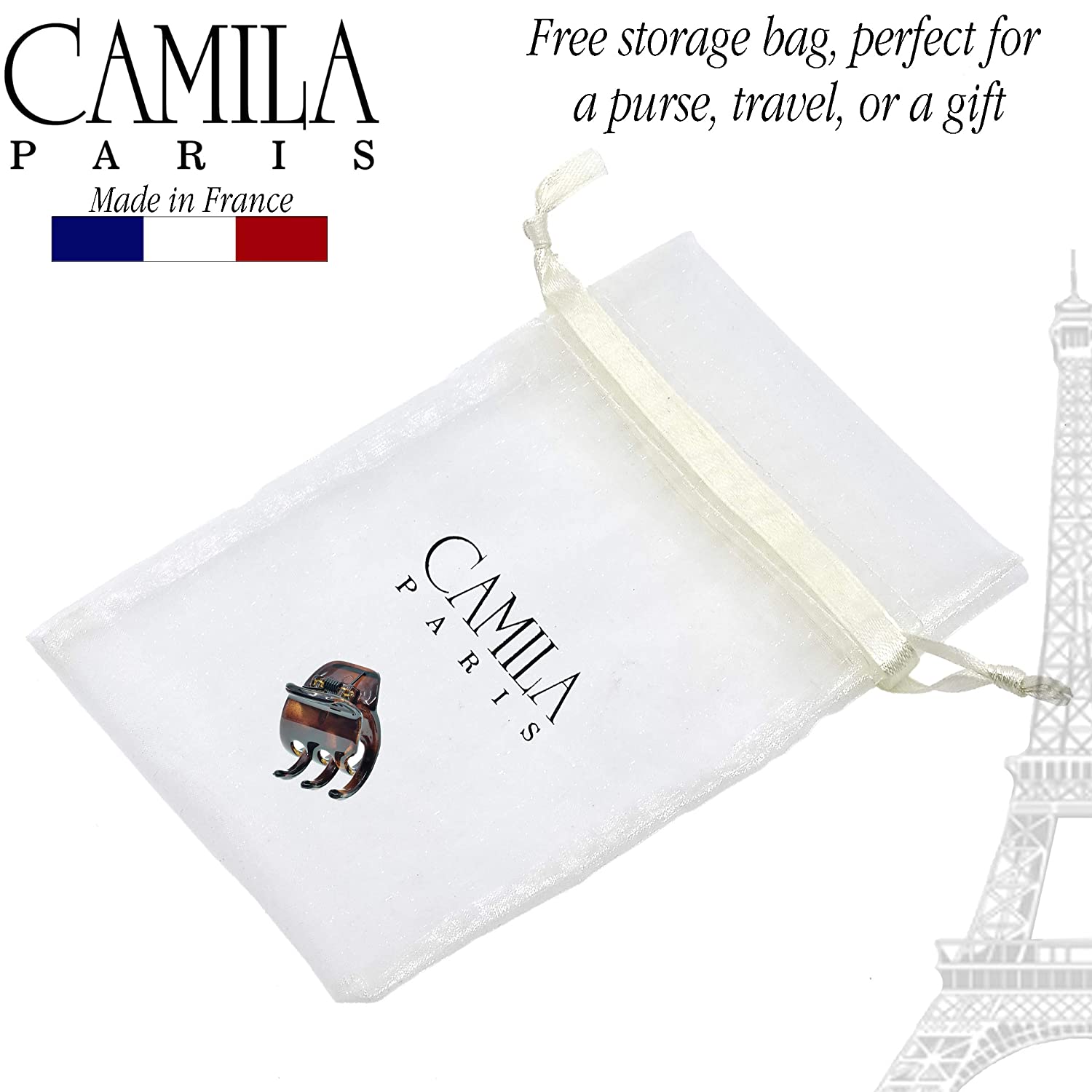 Camila Paris Salon French hair clip cellulose acetate