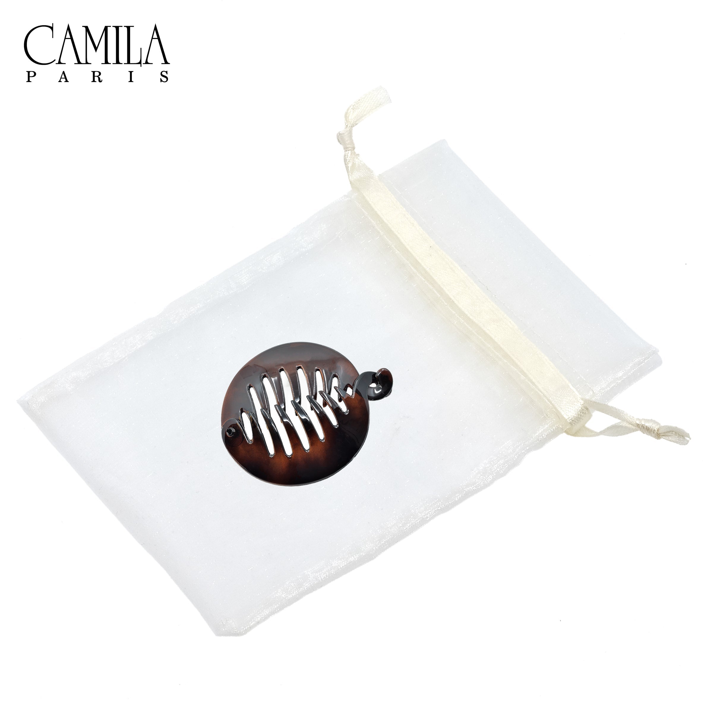 Camila Paris Blonde French banana clip cellulose acetate