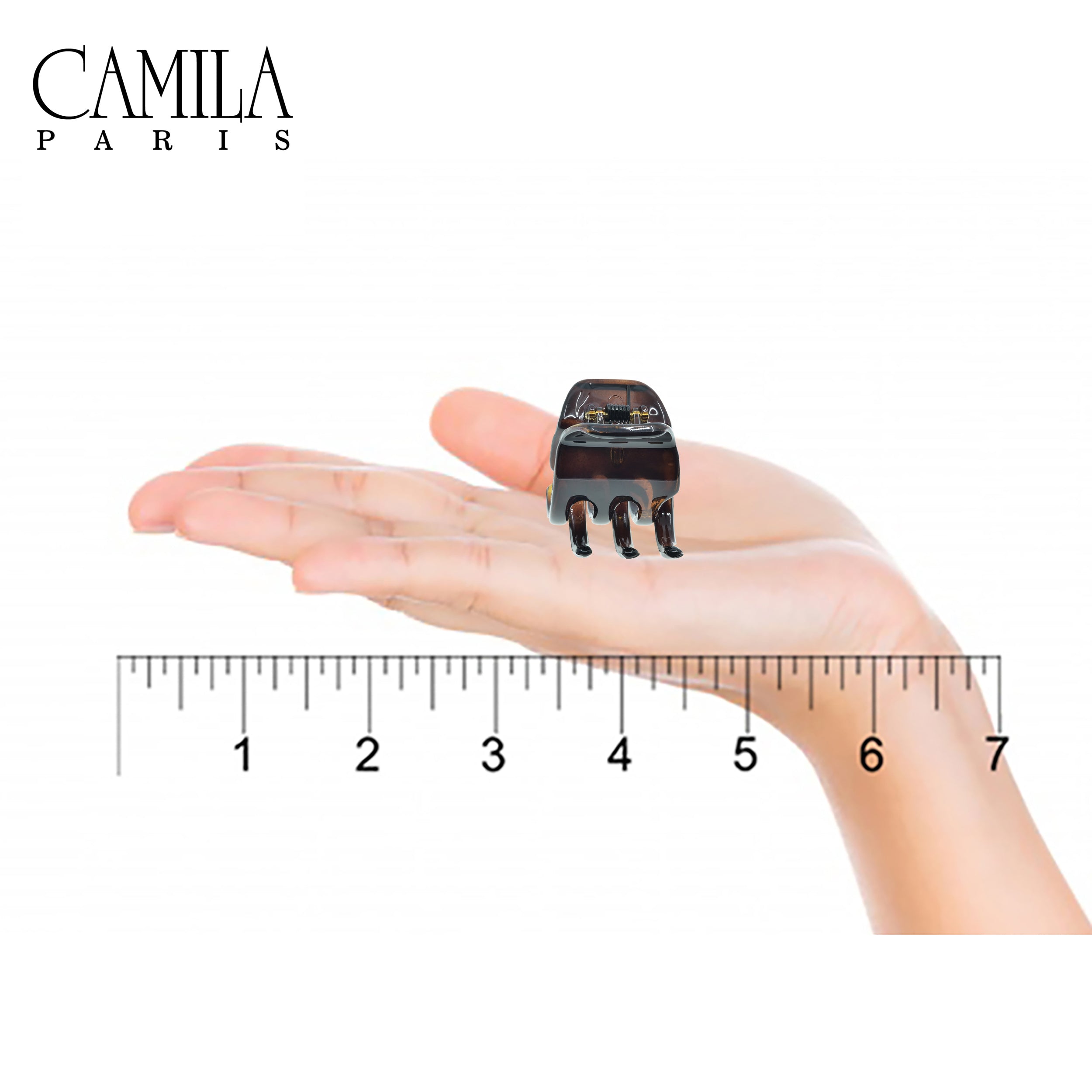 Camila Paris Yellow Salon French hair clip cellulose acetate